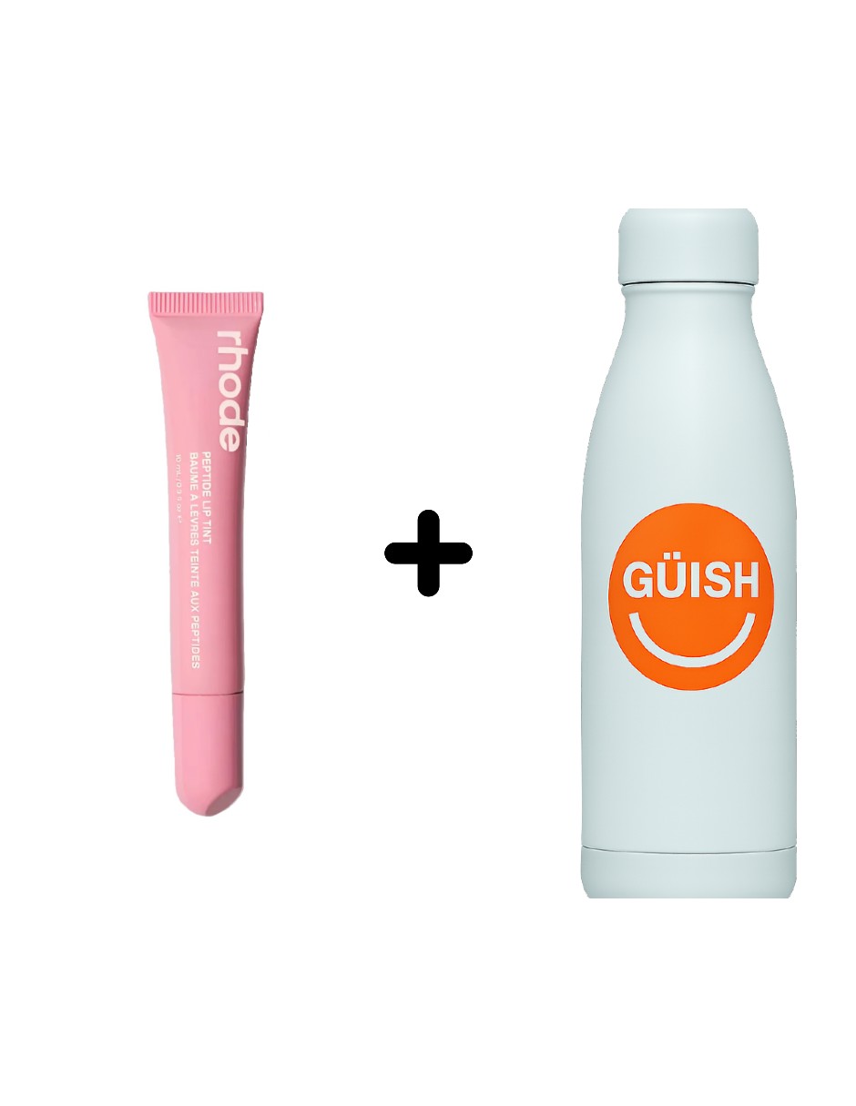 Foto 2 pulgar | Rhode Lip Peptide Lip Tint By Hailey Bieber Short Cake + Gratis Termo Güish De Regalo