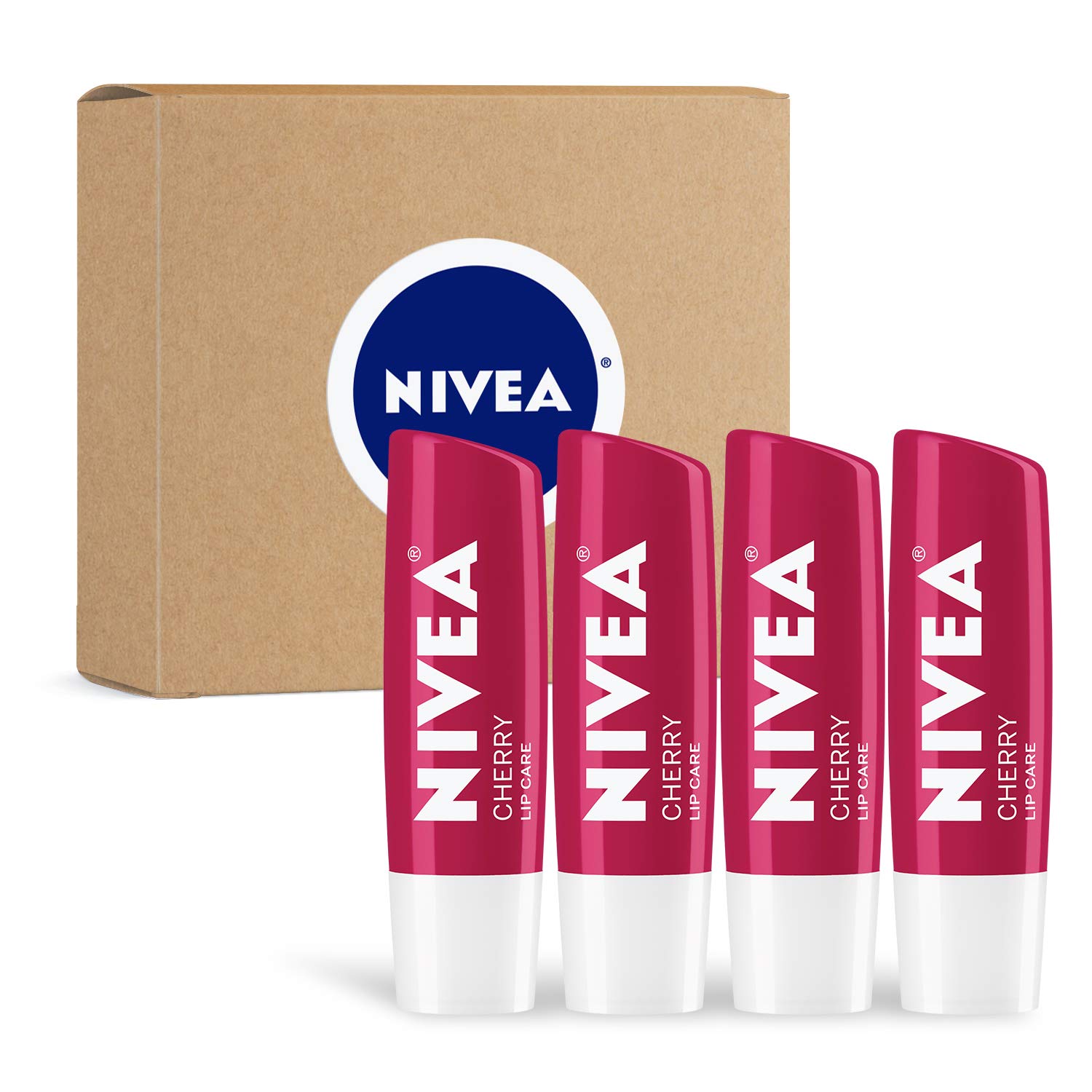 Foto 2 pulgar | Bálsamo Labial Nivea Cherry Tinted Lip Care, Paquete De 4 - Venta Internacional.