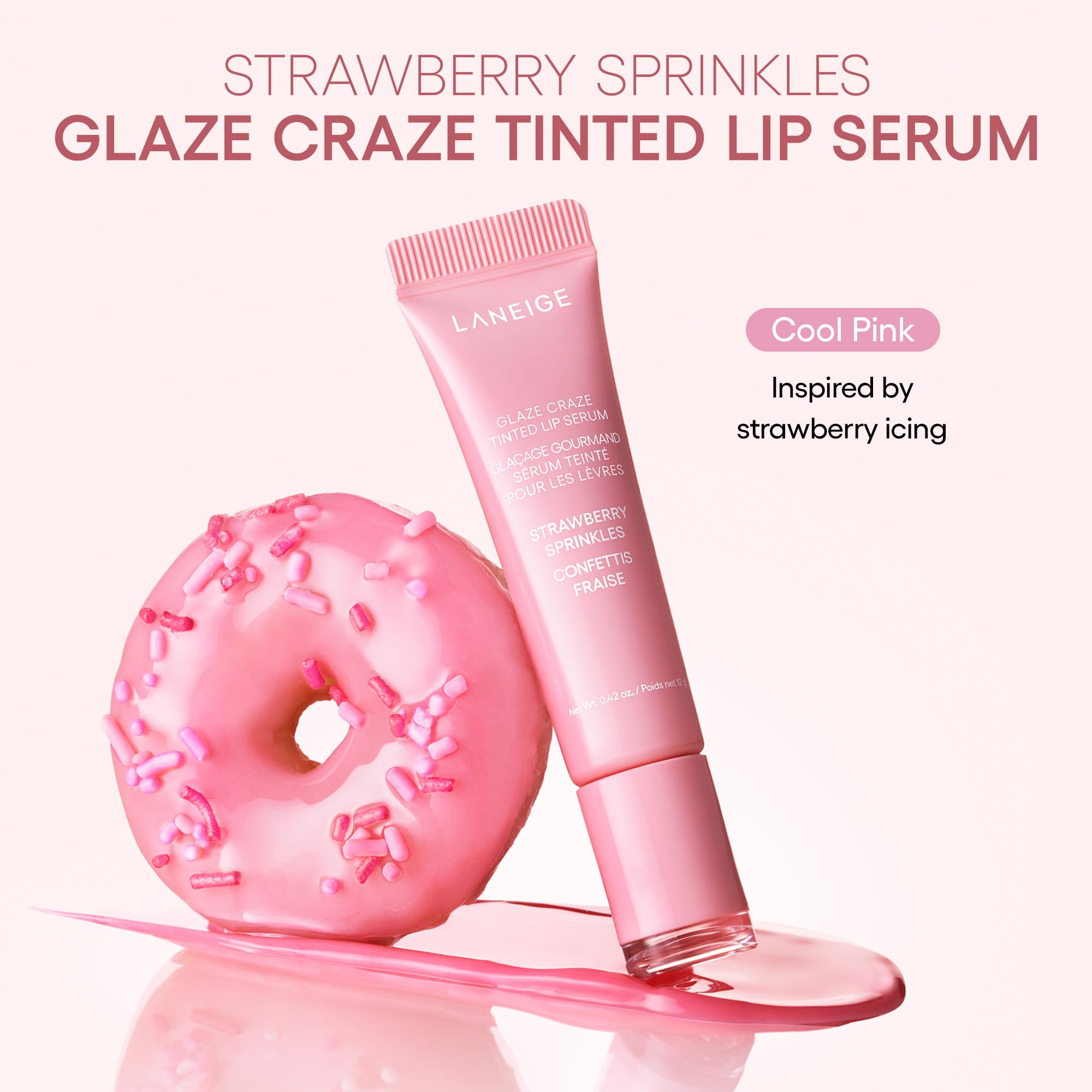 Foto 5 pulgar | Sérum Labial Teñido Laneige Glaze Craze Strawberry Sprinkles - Venta Internacional.