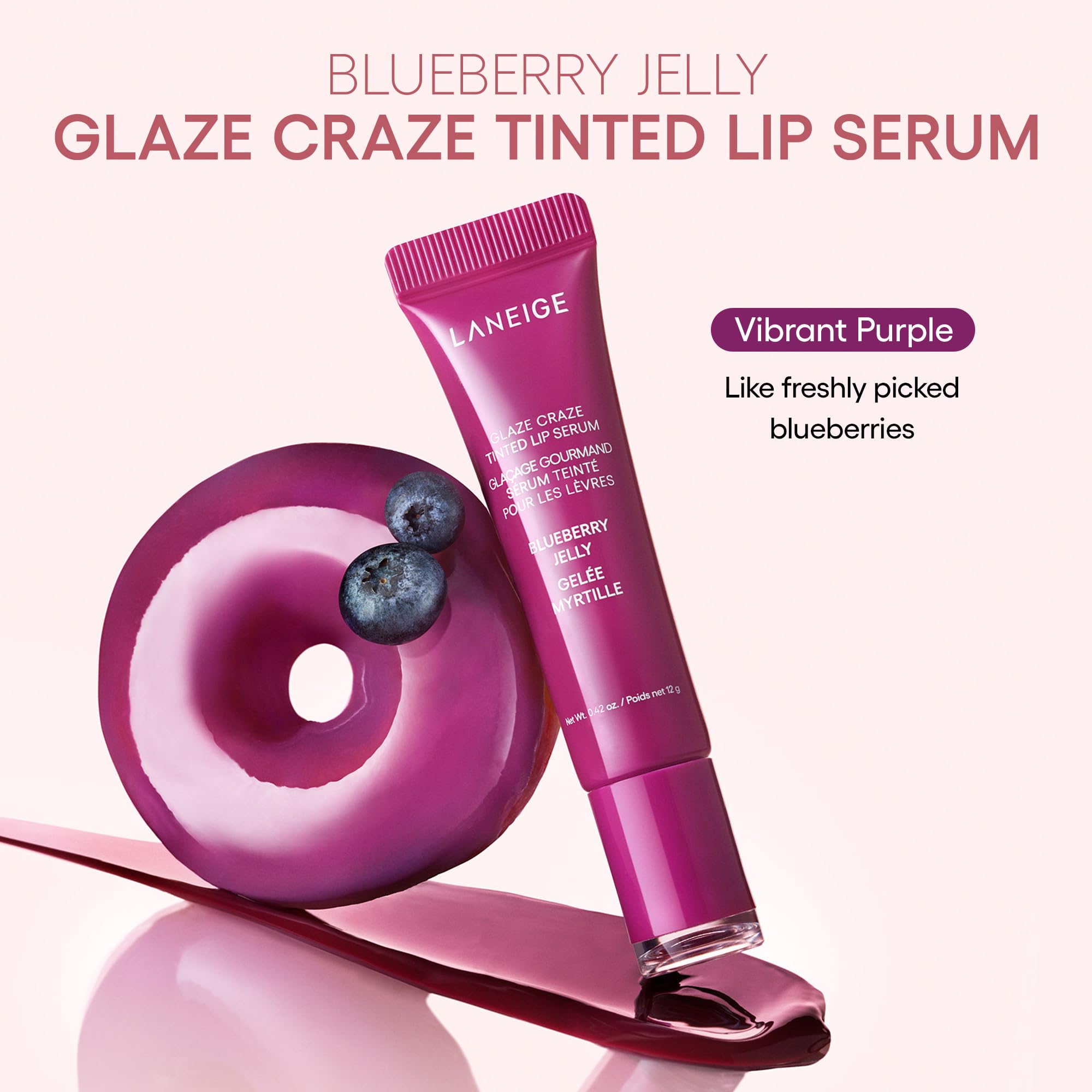 Foto 5 pulgar | Sérum Labial Teñido Laneige Glaze Craze Blueberry Jelly - Venta Internacional.