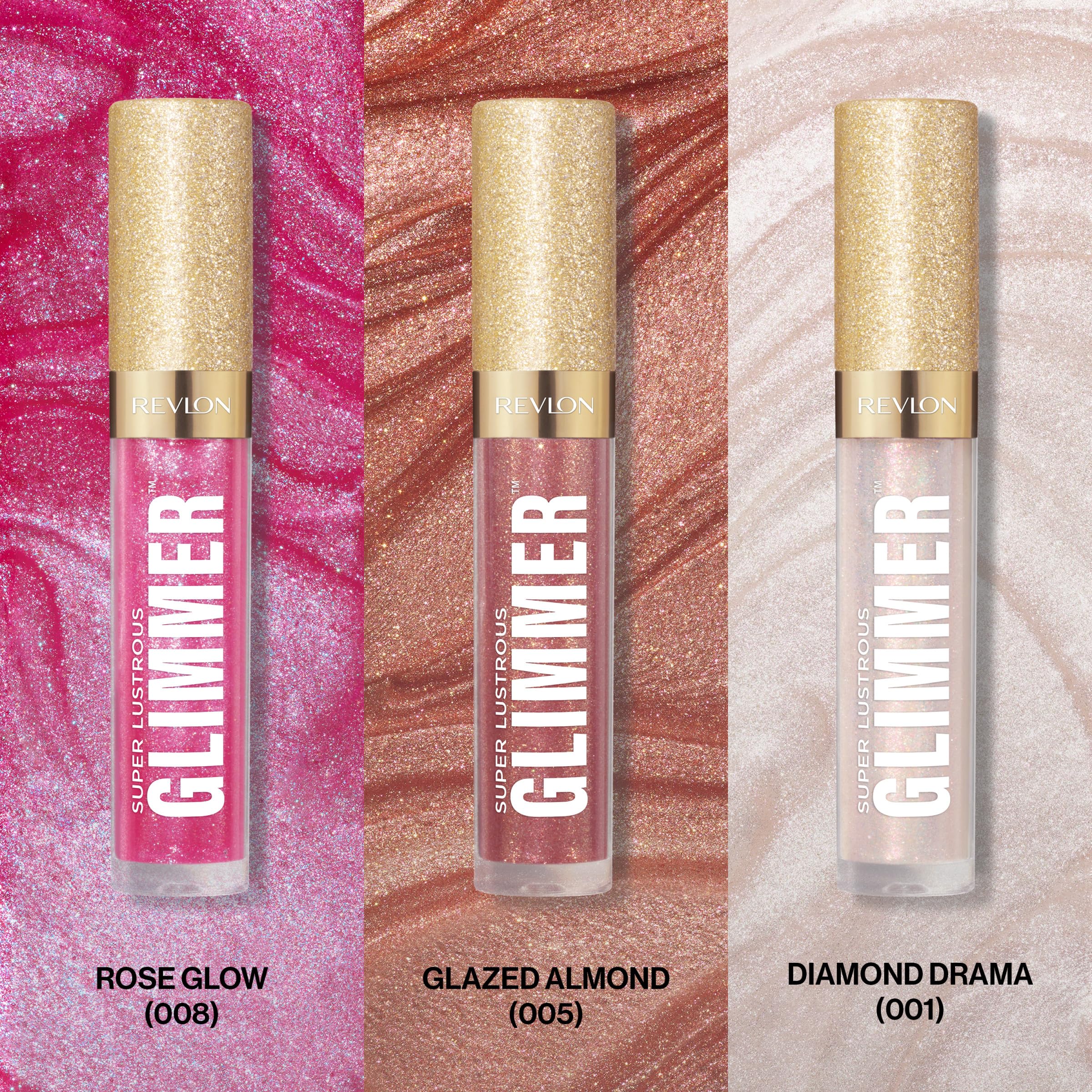 Foto 3 pulgar | Set De Maquillaje De Labios Revlon Super Lustrous Glimmer Gloss De 3 Piezas - Venta Internacional.