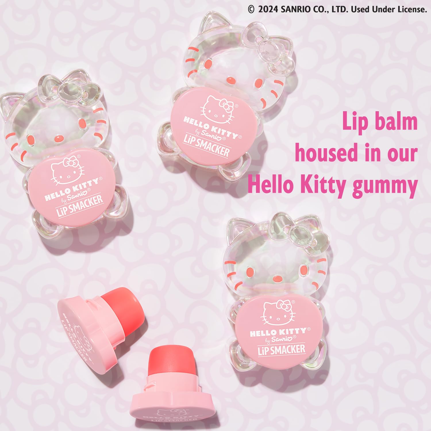 Foto 3 | Bálsamo Labial Lip Smacker Hello Kitty Gummy Con Sabor A Melocotón - Venta Internacional.