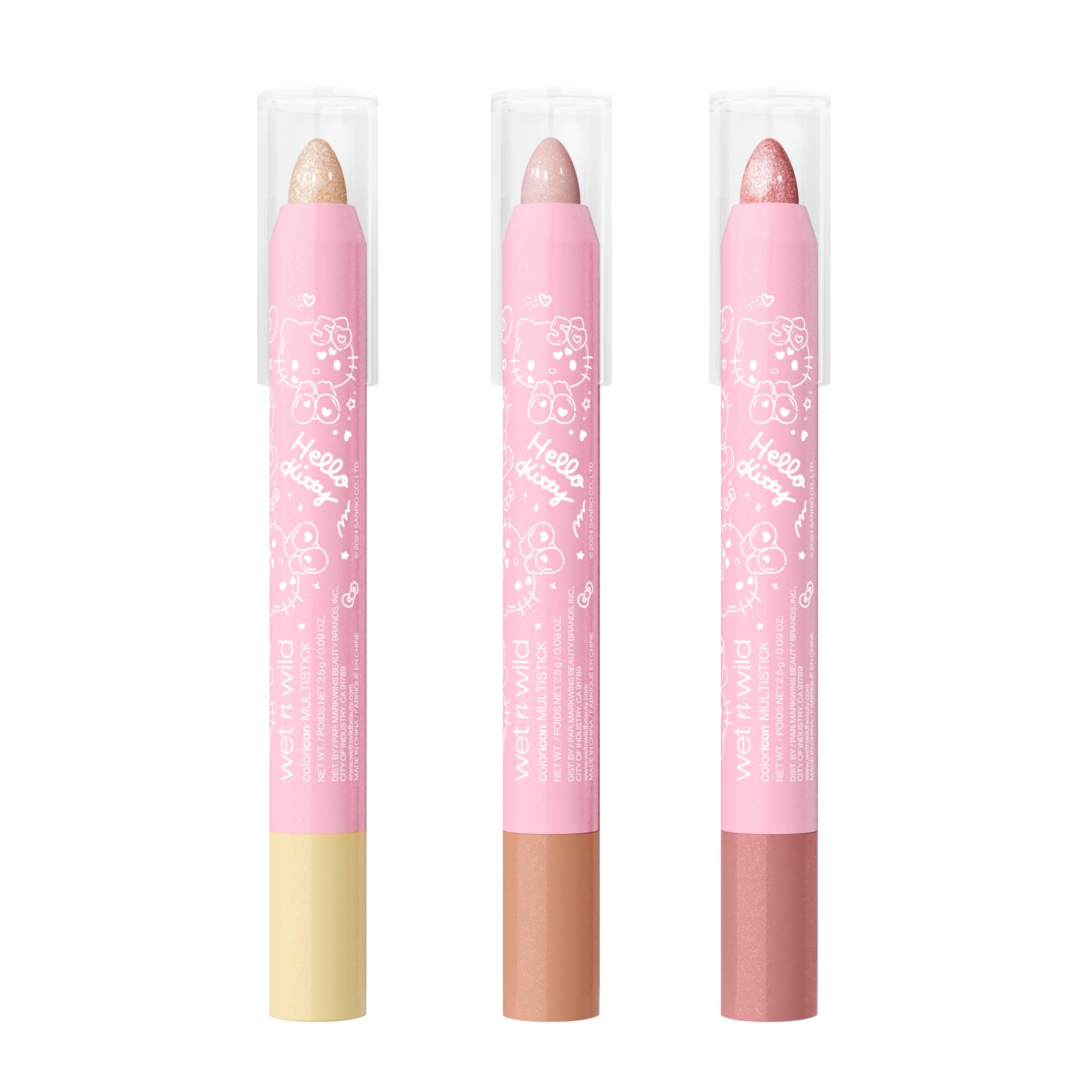 Foto 3 pulgar | Juego Multiadherente Wet N Wild De Hello Kitty, 3 Piezas, Libre De Crueldad Animal - Venta Internacional.