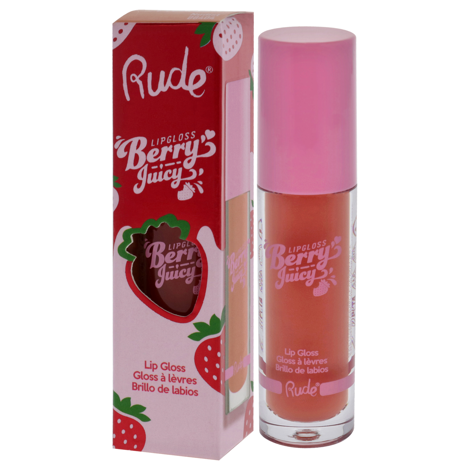 Foto 5 pulgar | Brillo De Labios Rude Cosmetics Berry Juicy 88404 Nudist Para Mujer - Venta Internacional.