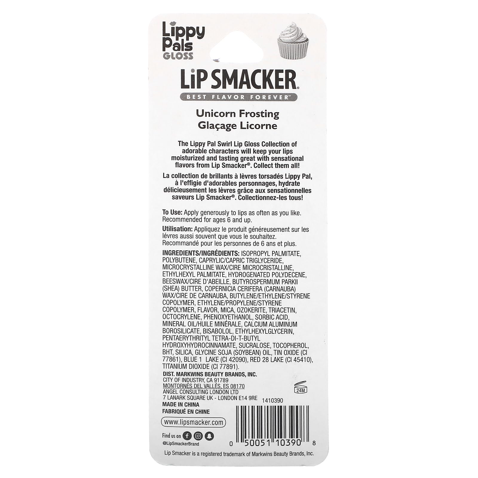 Foto 4 pulgar | Bálsamo Labial Lip Smacker Lippy Pals Swirls Con Sabor A Unicornio - Venta Internacional.