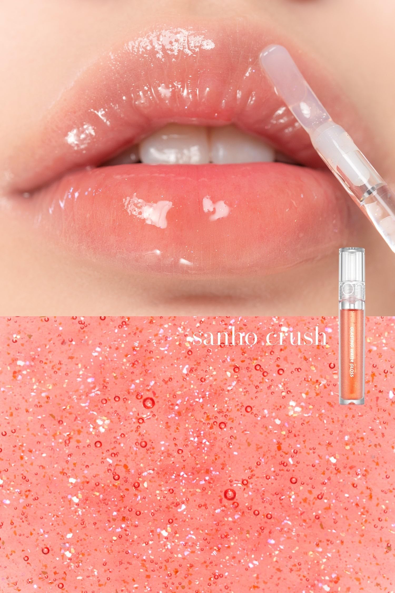Foto 3 pulgar | [brillo De Labios] Rom&nd Glasting Water Gloss 4,5 Ml No. 01 Sanho Crush - Venta Internacional.