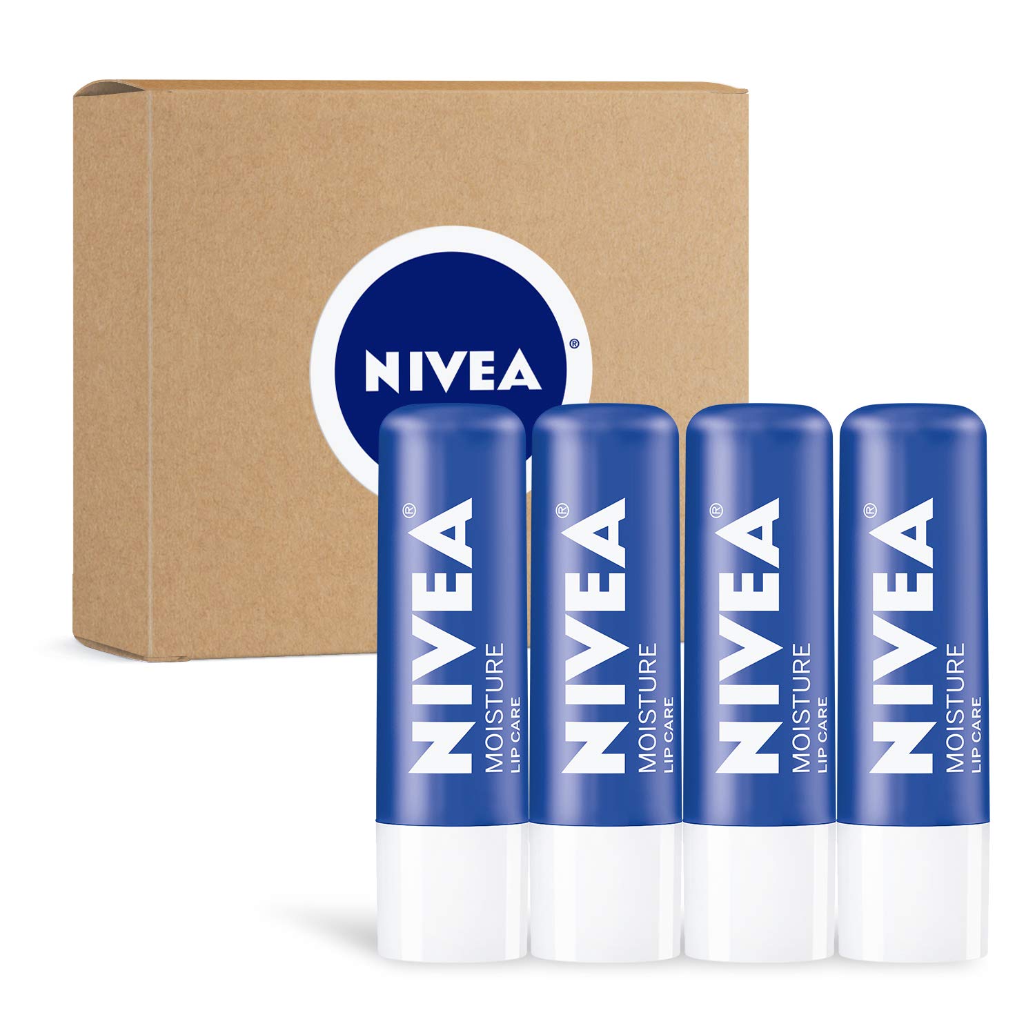 Foto 2 pulgar | Bálsamo Labial Nivea Moisture Lip Care Stick, Manteca De Karité, Paquete De 4 - Venta Internacional.