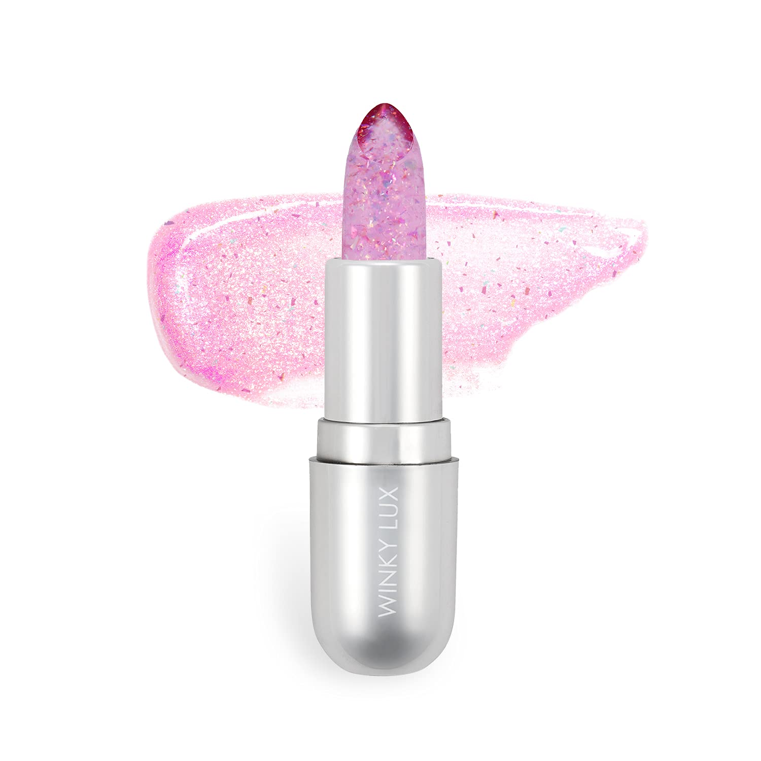 Foto 2 pulgar | Bálsamo Labial Winky Lux Glitter Confeti Con Ph Que Cambia De Color, Vegano - Venta Internacional.