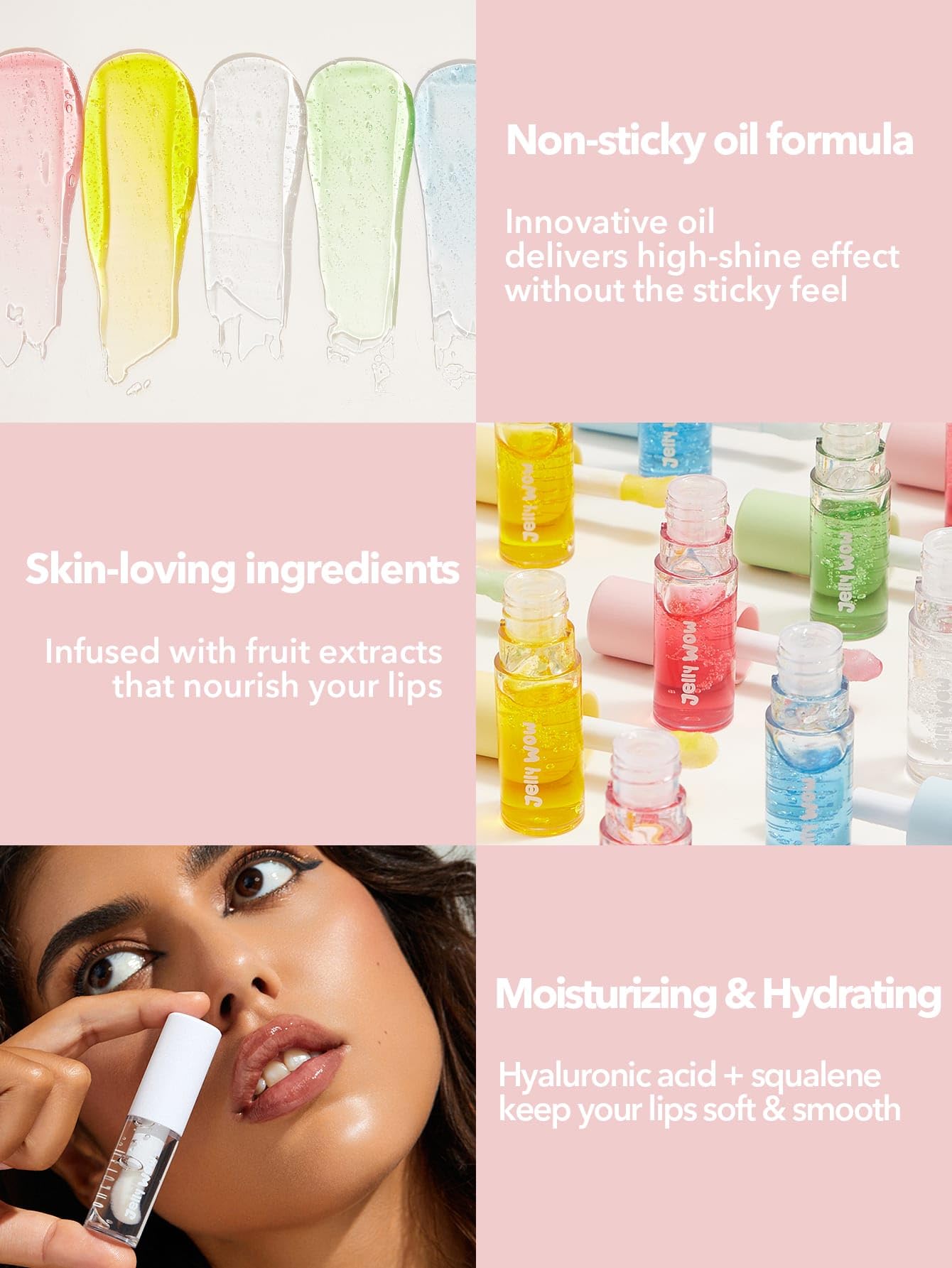 Foto 5 pulgar | Aceite Labial Sheglam Jelly Wow, Hidratante Y No Pegajoso, Incluye Bayas - Venta Internacional.