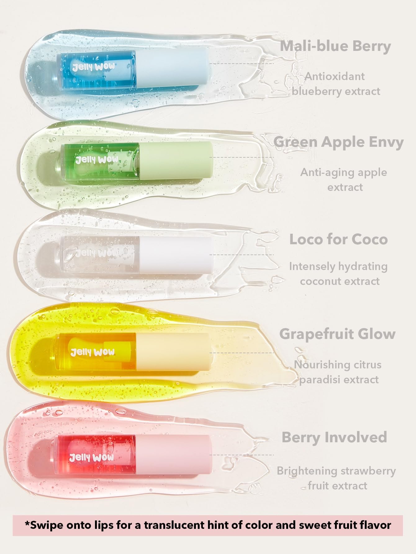 Foto 6 pulgar | Aceite Labial Sheglam Jelly Wow, Hidratante Y No Pegajoso, Incluye Bayas - Venta Internacional.