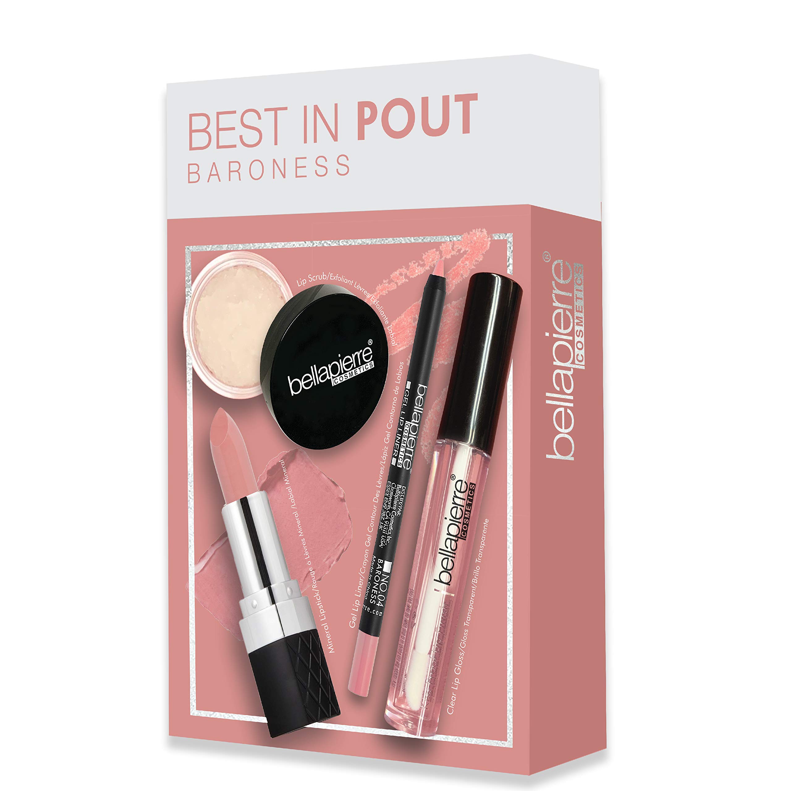 Foto 3 pulgar | Kit De Maquillaje Bellapierre Best In Pout Lip Scrub, Lápiz Labial - Venta Internacional.
