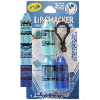Foto 1 | Bálsamo Labial Lip Smacker Crayola Crayon, Apilable, Azul Transparente - Venta Internacional.