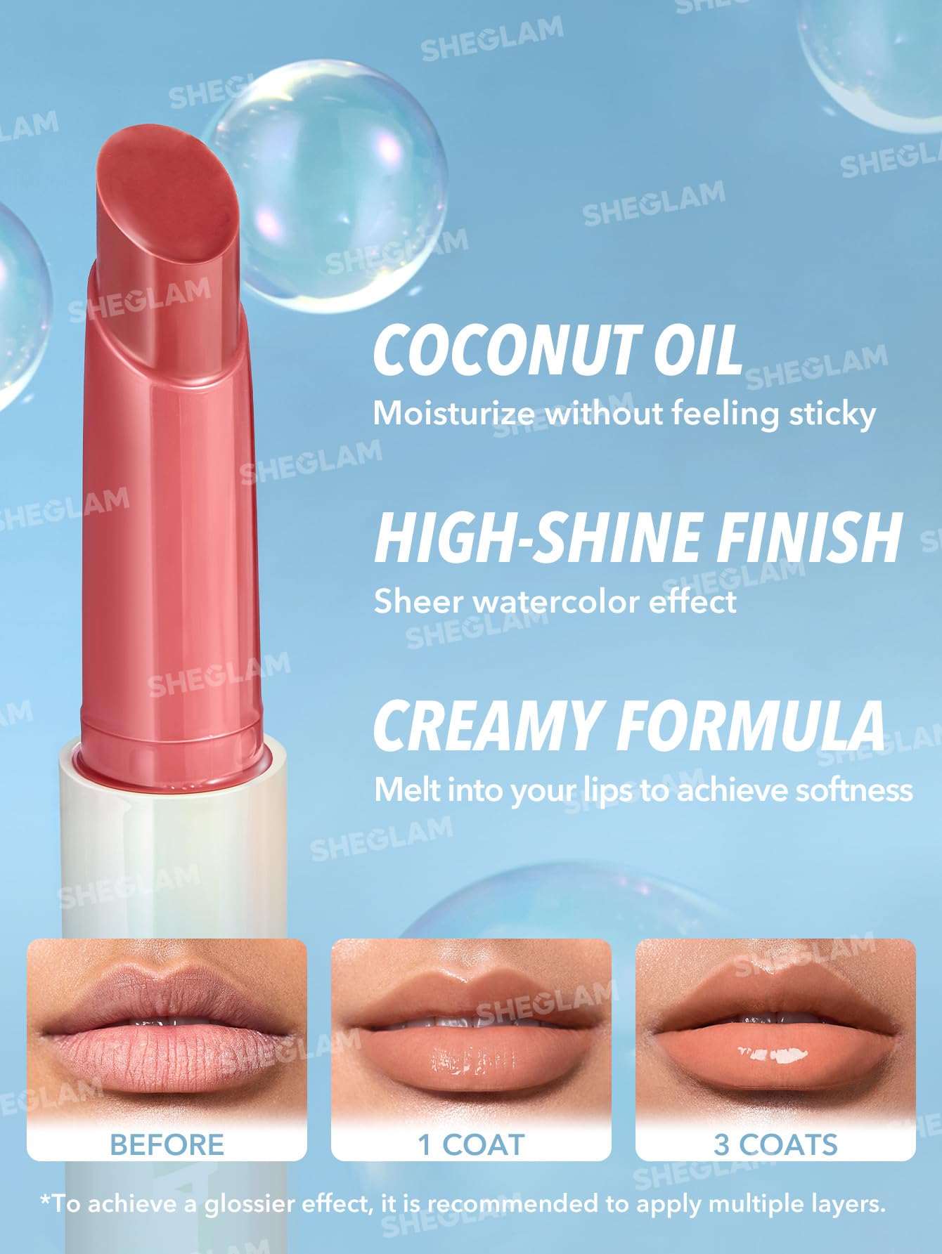 Foto 6 pulgar | Brillo De Labios Sólido Sheglam Poutperfect Hidratante Walk On The Beach - Venta Internacional.