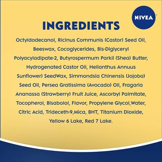 Foto 5 | Bálsamo Labial Nivea Para El Cuidado De Labios Con Color Fresa, Paquete De 4 - Venta Internacional.