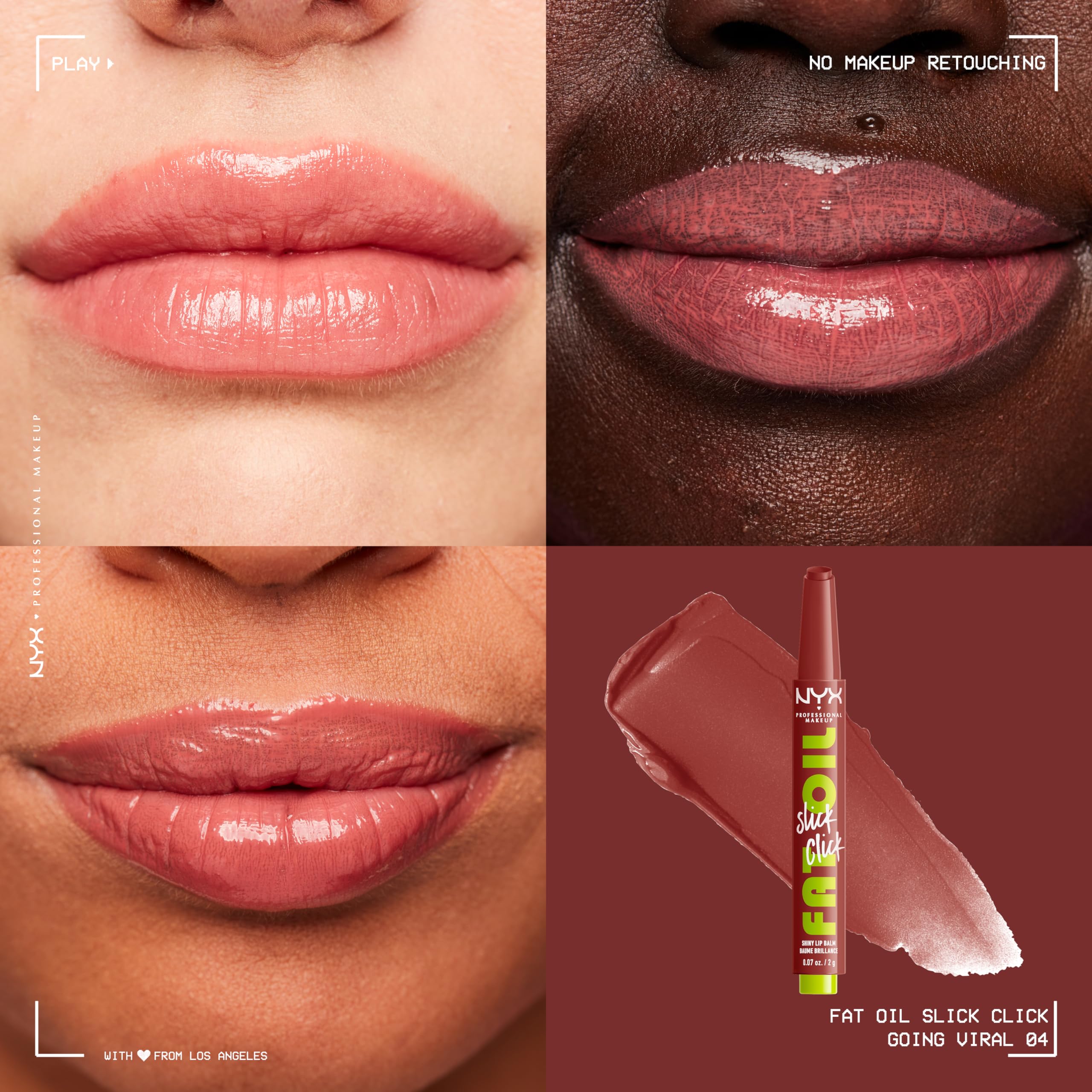 Foto 2 | Bálsamo Labial Nyx Professional Makeup Fat Oil Slick Click Vegan - Venta Internacional.