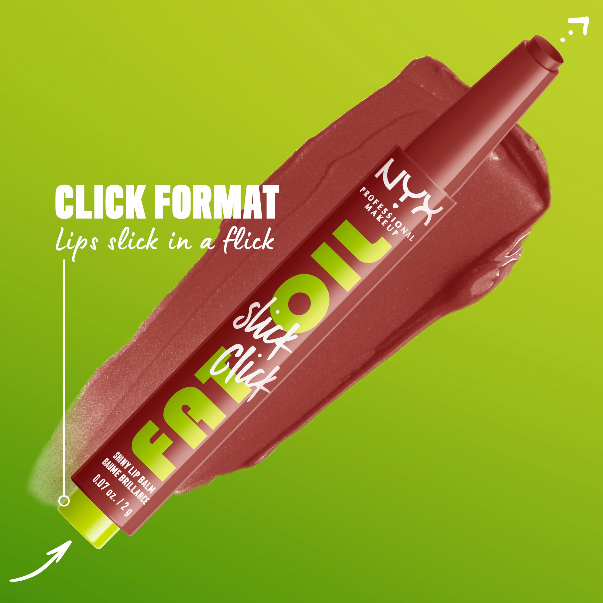 Foto 4 | Bálsamo Labial Nyx Professional Makeup Fat Oil Slick Click Vegan - Venta Internacional.
