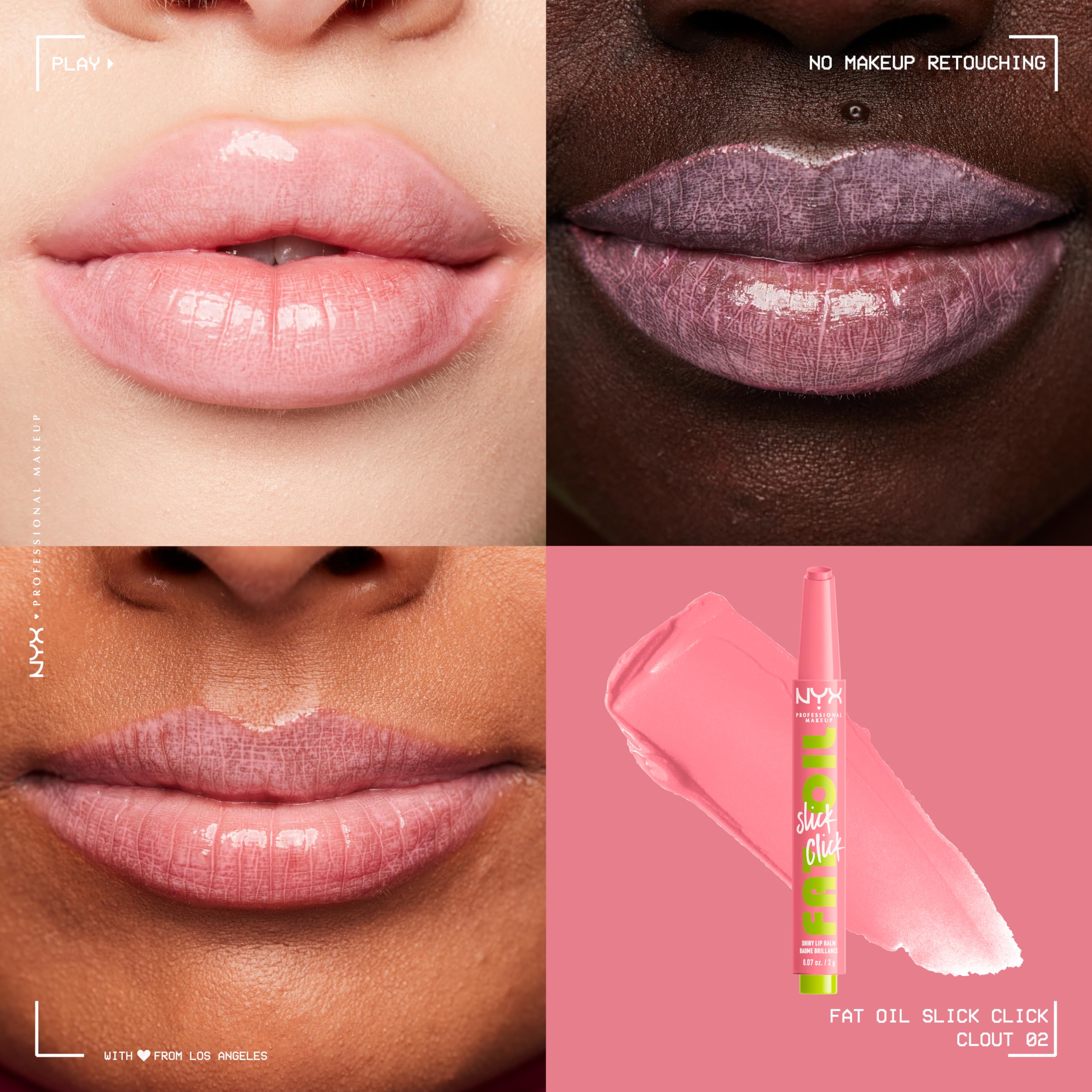 Foto 3 pulgar | Bálsamo Labial Nyx Professional Makeup Fat Oil Slick Click Clout - Venta Internacional.