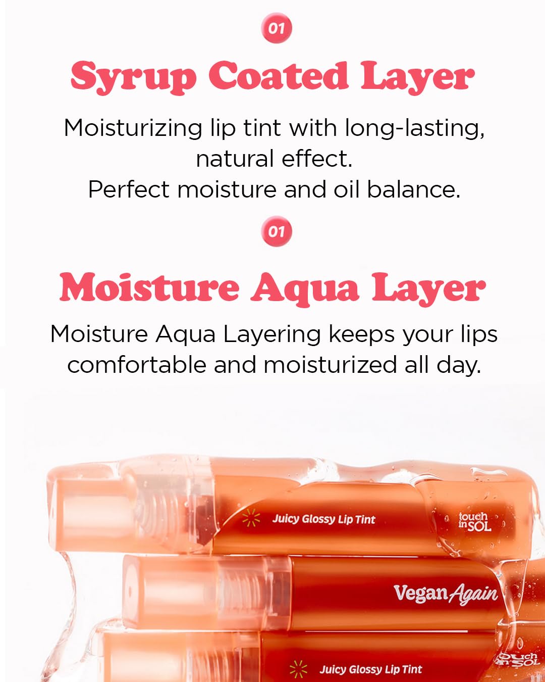 Foto 4 pulgar | Tinte Labial Touch In Sol Vegan Again Juicy Glossy, 3,8 Ml, Color Cereza - Venta Internacional.