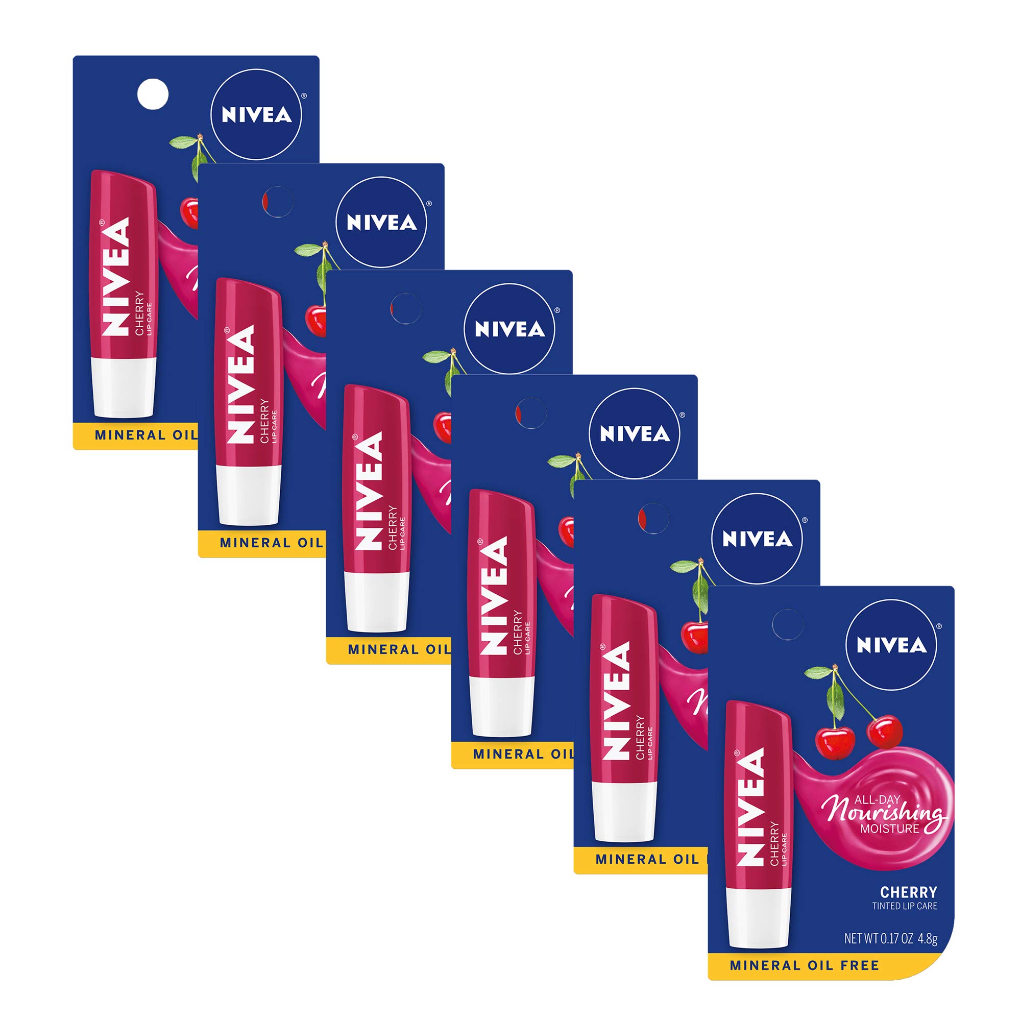 Foto 2 pulgar | Barra Para El Cuidado De Labios Nivea Cherry Tinted Red, 5 Ml (paquete De 6) - Venta Internacional.