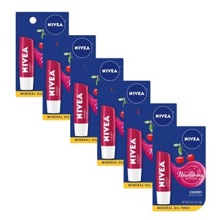 Foto 1 | Barra Para El Cuidado De Labios Nivea Cherry Tinted Red, 5 Ml (paquete De 6) - Venta Internacional.