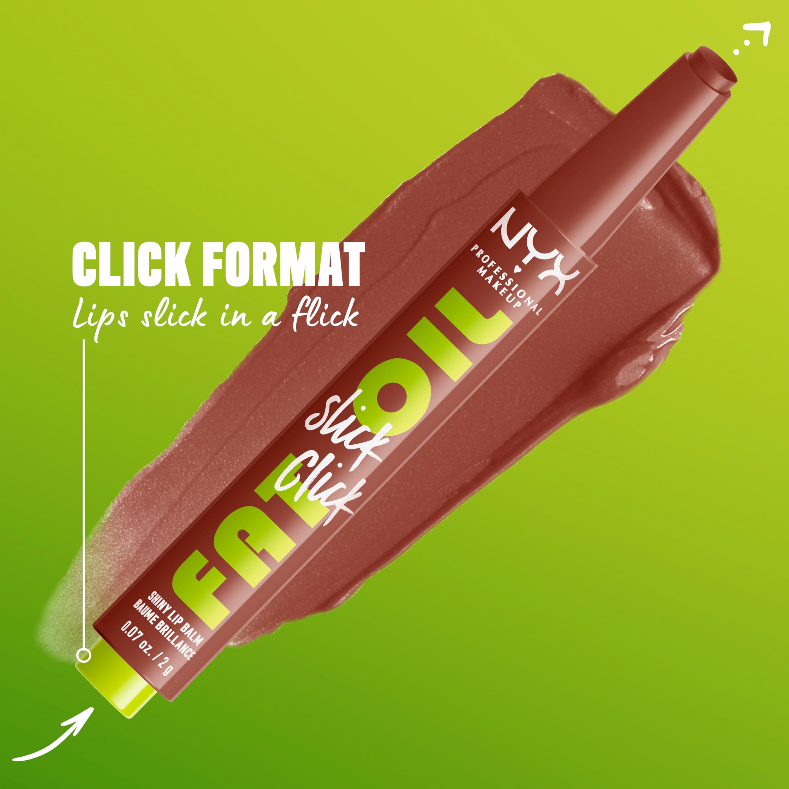 Foto 5 pulgar | Bálsamo Labial Nyx Professional Makeup Fat Oil Slick Click Vegan - Venta Internacional.