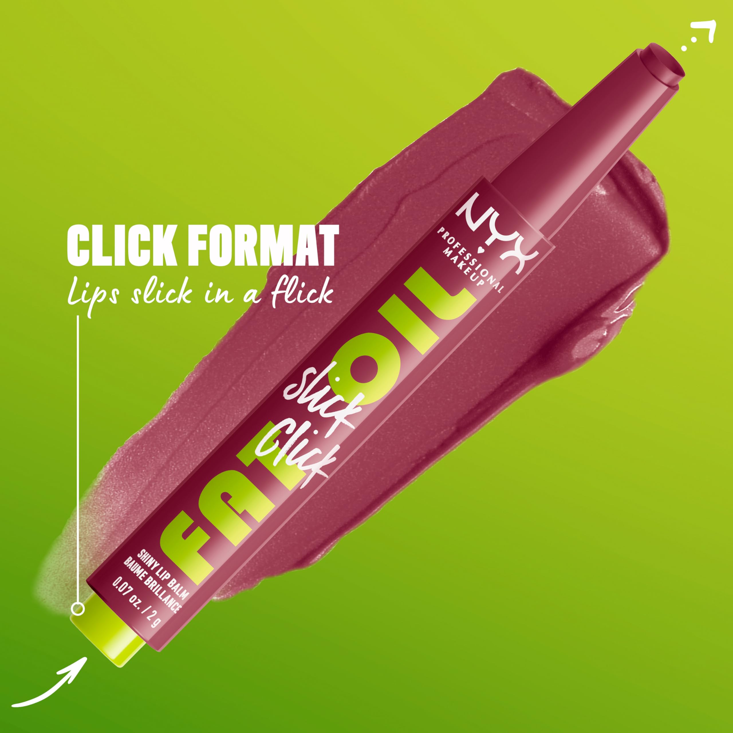 Foto 4 | Bálsamo Labial Nyx Professional Makeup Fat Oil Slick Click Vegan - Venta Internacional.