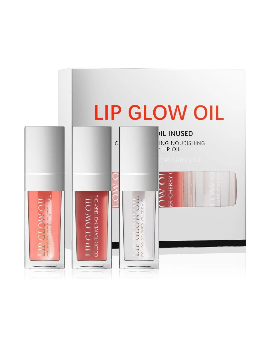 Foto 5 pulgar | Set De 3 Aceites Lip Glow Oil Gloss Hidratante