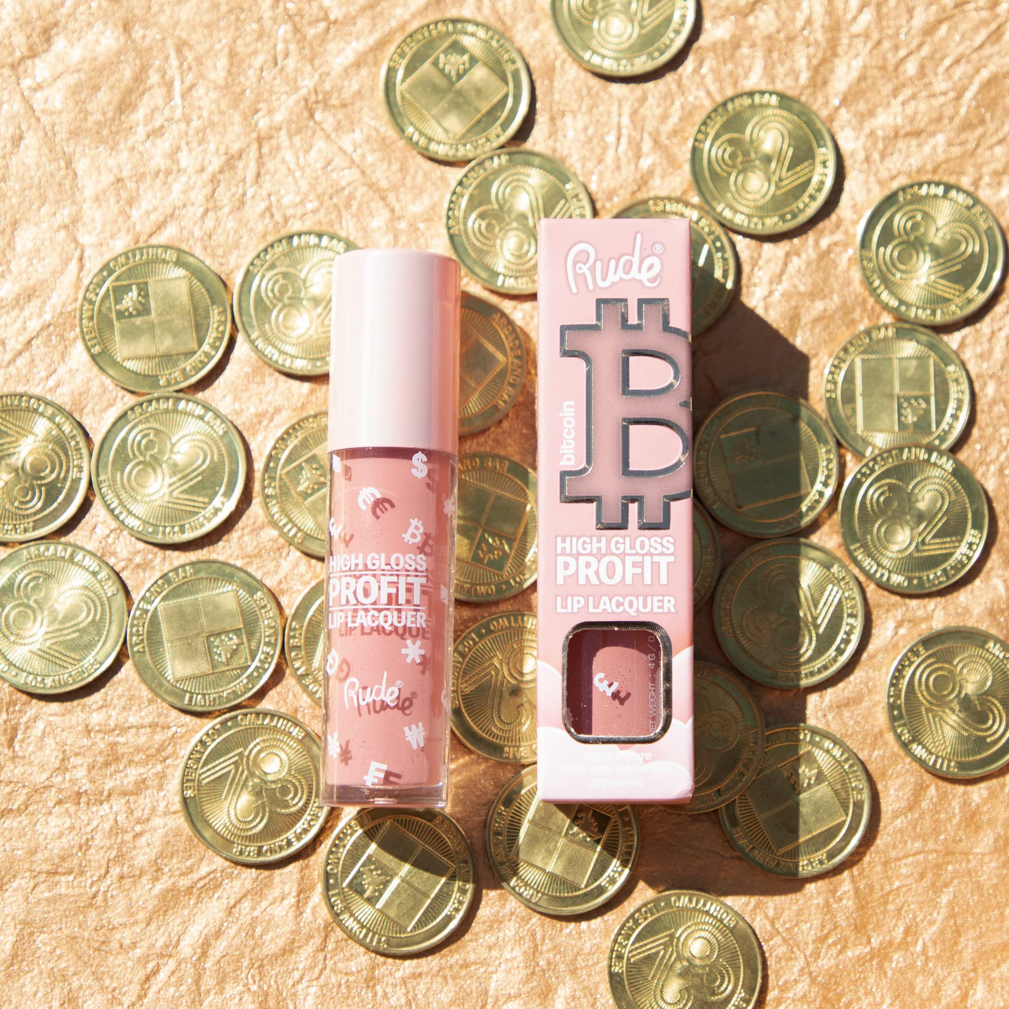 Foto 4 pulgar | Brillo De Labios Rude Cosmetics High Gloss Profit Bitcoin 4 Ml Para Mujeres - Venta Internacional.