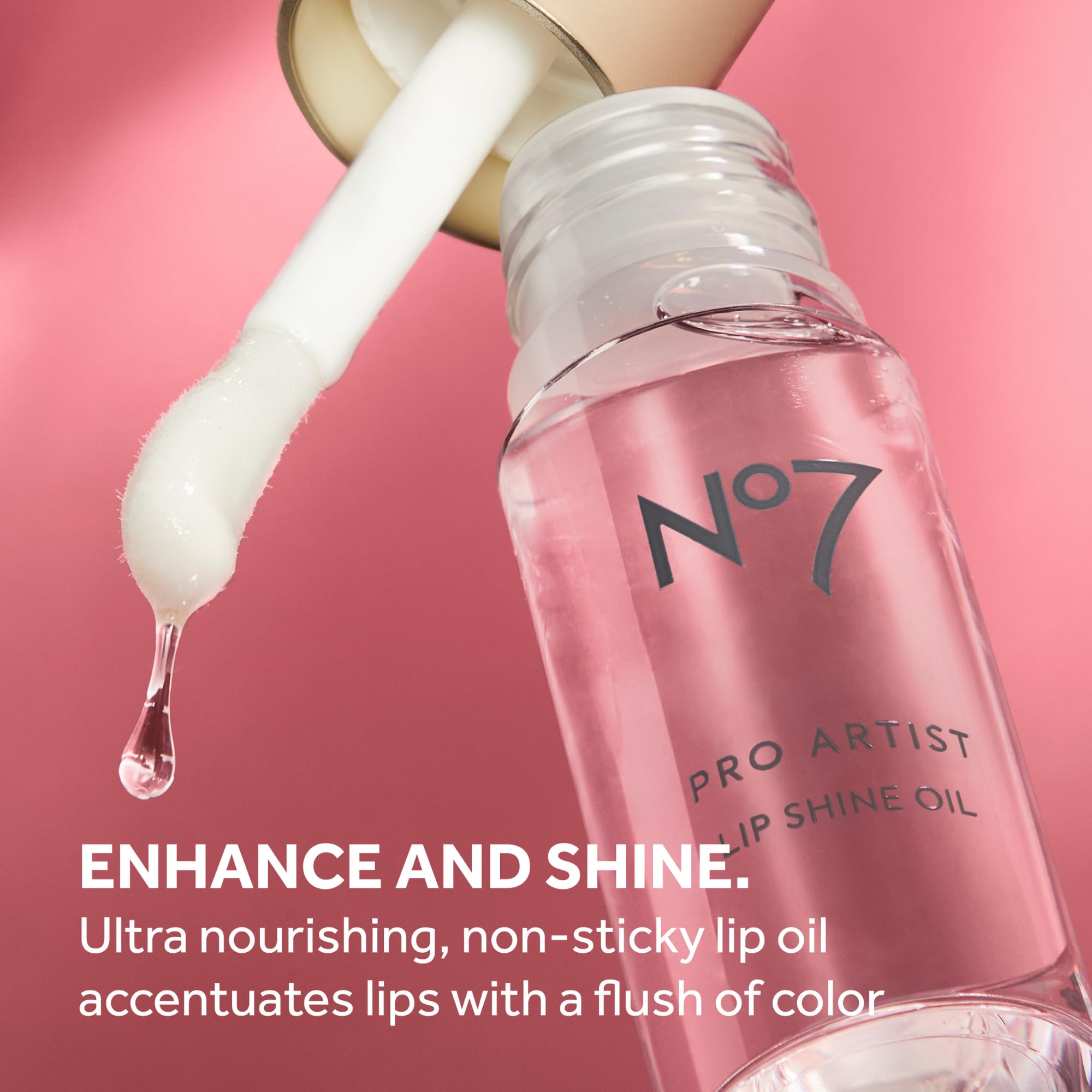 Foto 3 | Aceite Labial No7 Pro Artist Hidratante De Alto Brillo, Melocotón Juguetón - Venta Internacional.