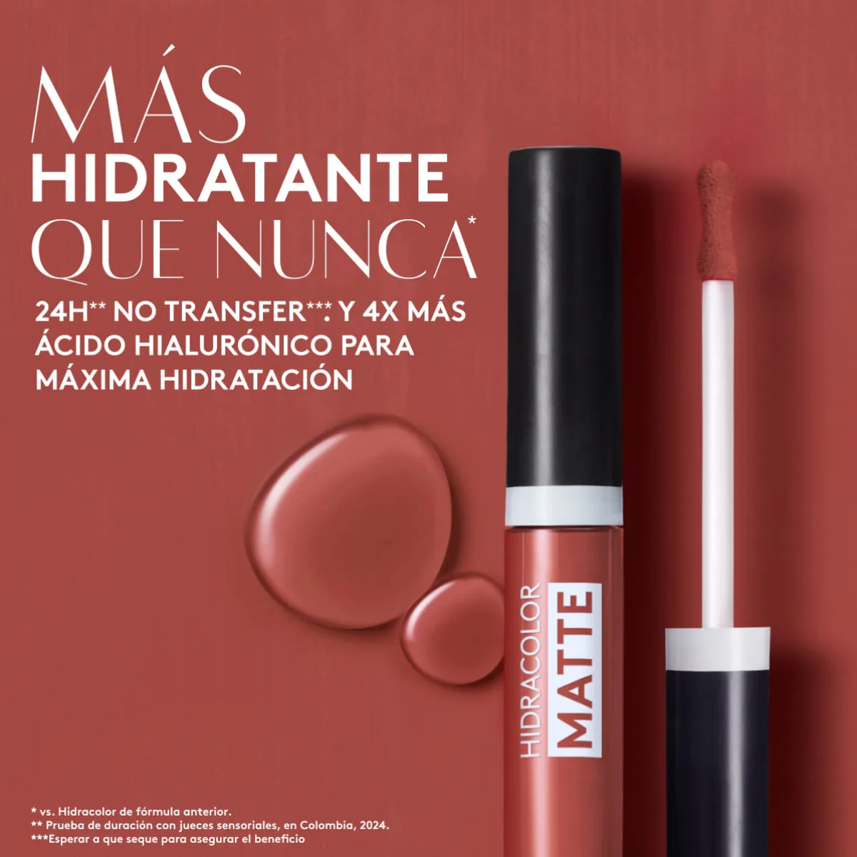 Foto 3 | Labial Líquido Hidrocolor Matte Nude Cálido Èsika 6ml