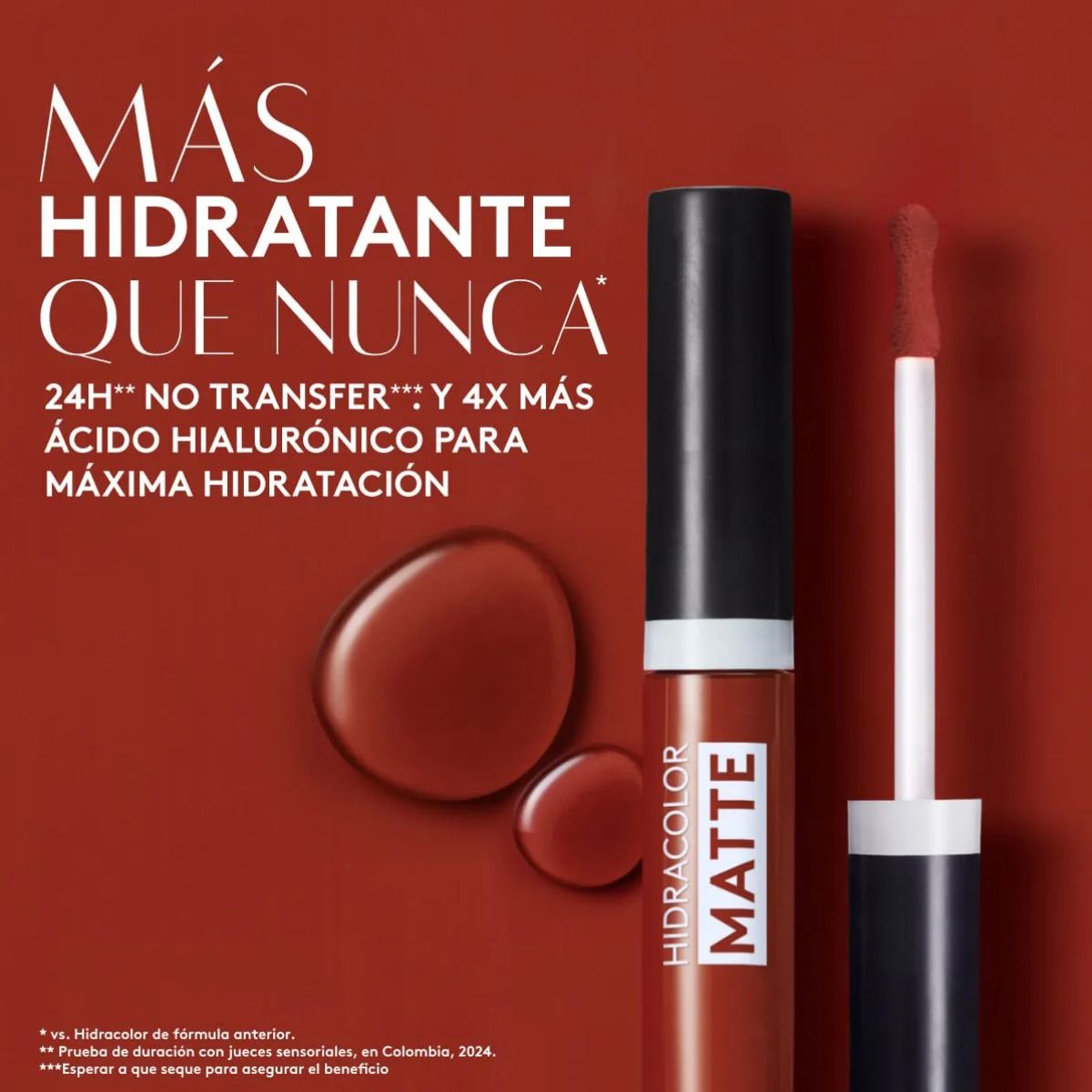 Foto 3 pulgar | Labial Líquido Hidracolor Matte - Pimienta Caliente Ésika 6ml
