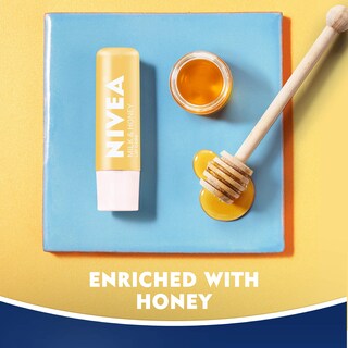 Foto 3 | Bálsamo Labial Nivea De Leche Y Miel Con Manteca De Karité, 4 X 5 Ml - Venta Internacional.