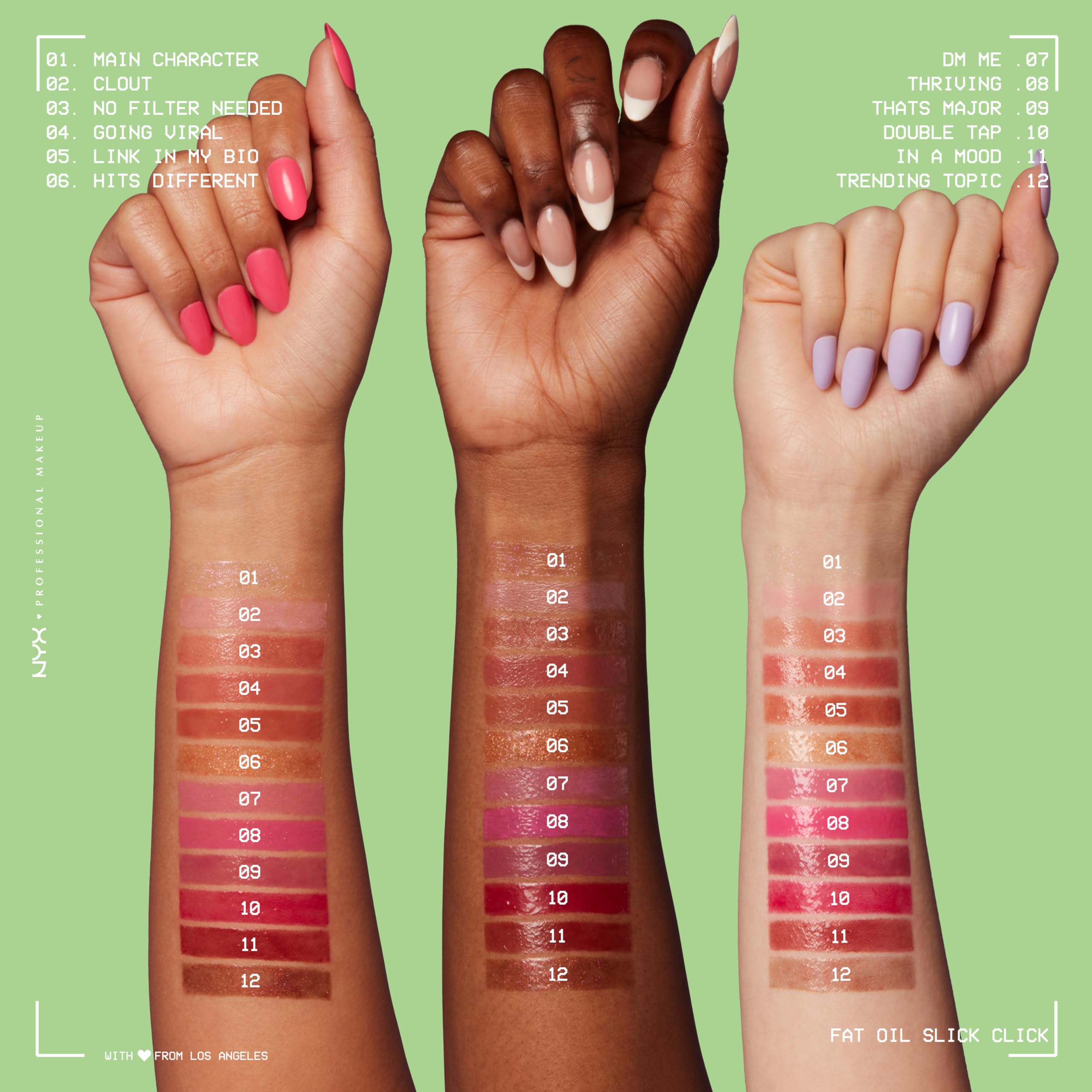 Foto 7 pulgar | Bálsamo Labial Nyx Professional Makeup Fat Oil Slick Click Vegan - Venta Internacional.