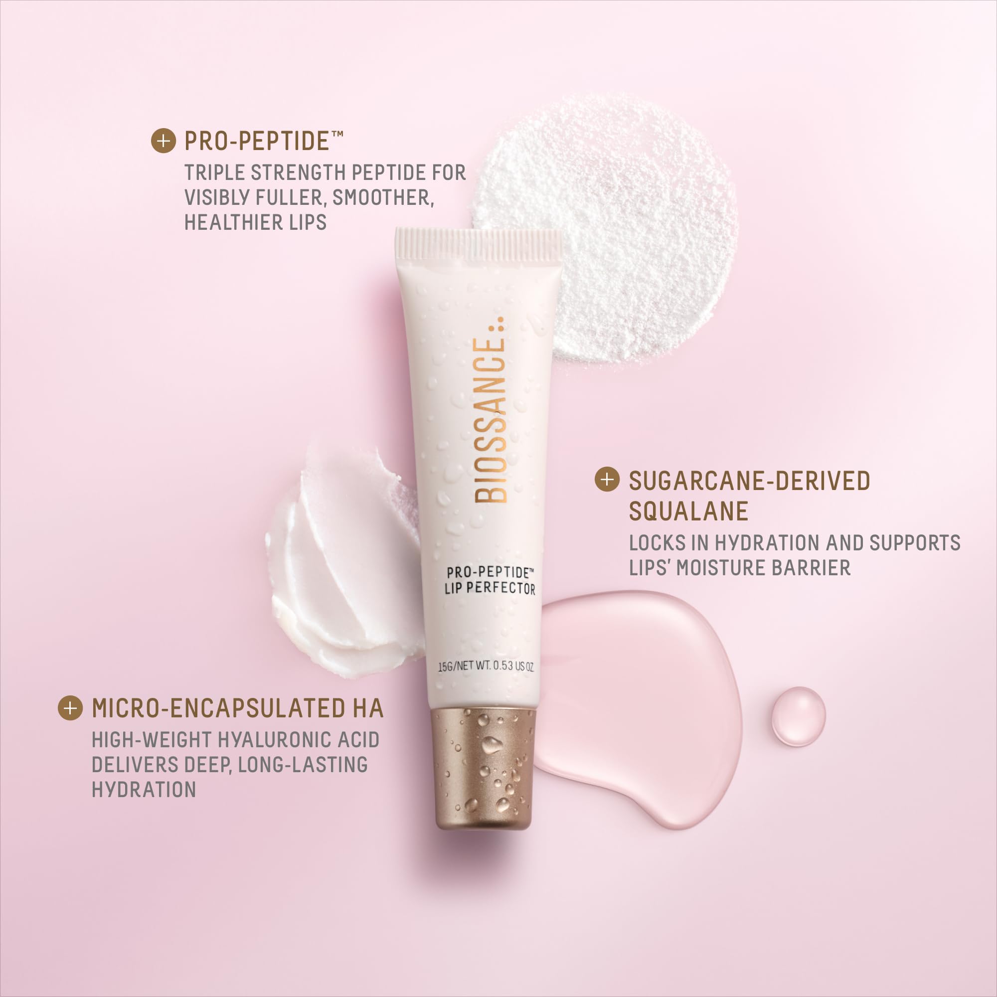 Foto 3 | Bálsamo Labial Biossance Pro-peptide Lip Perfector H2glow Clear - Venta Internacional.