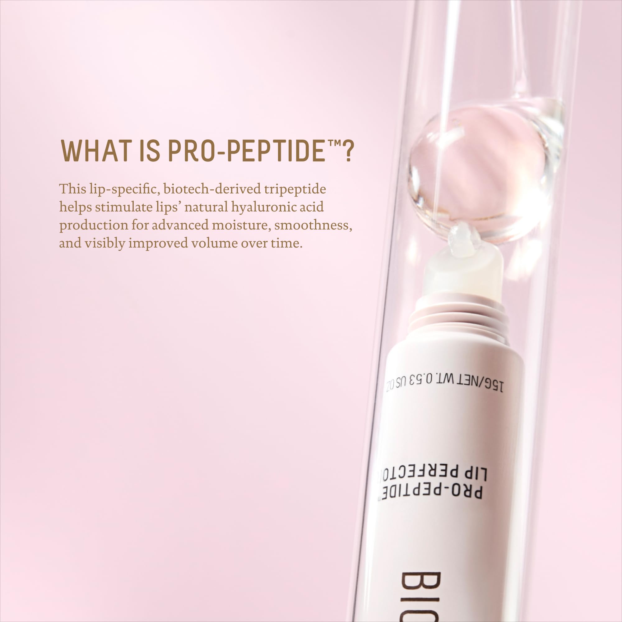 Foto 6 pulgar | Bálsamo Labial Biossance Pro-peptide Lip Perfector H2glow Clear - Venta Internacional.