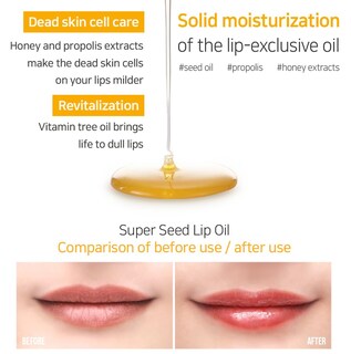 Foto 4 | Aceite Para Labios Petitfee Super Seed De Vidrio, Hidratante Y Nutritivo Para Labios, 3 Ml - Venta Internacional.
