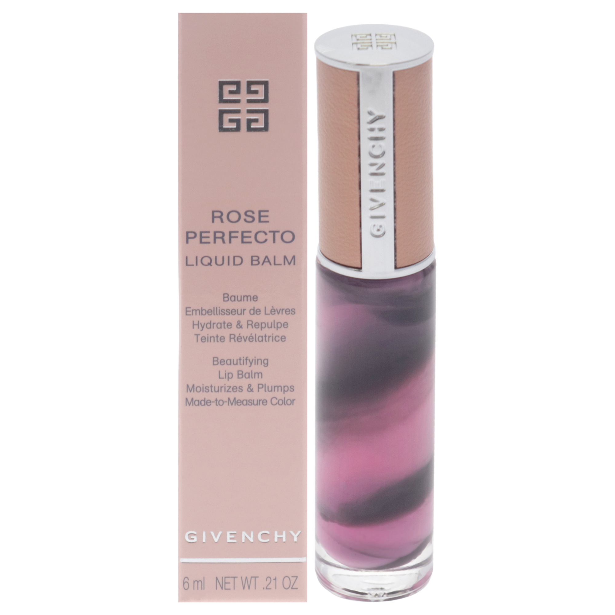 Foto 2 pulgar | Bálsamo Labial Con Color Givenchy Rose Perfecto Black Pink 6 Ml - Venta Internacional.
