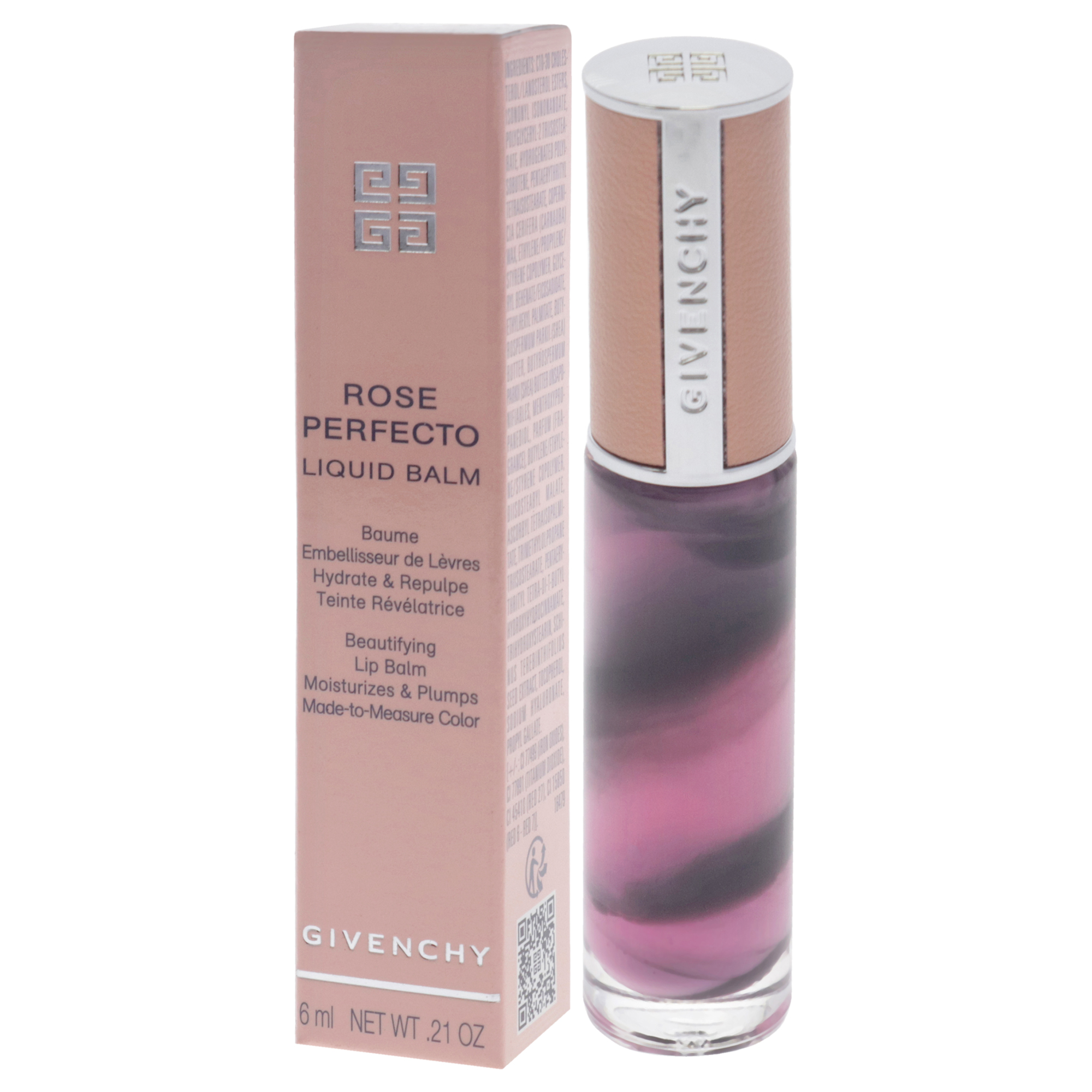 Foto 4 pulgar | Bálsamo Labial Con Color Givenchy Rose Perfecto Black Pink 6 Ml - Venta Internacional.