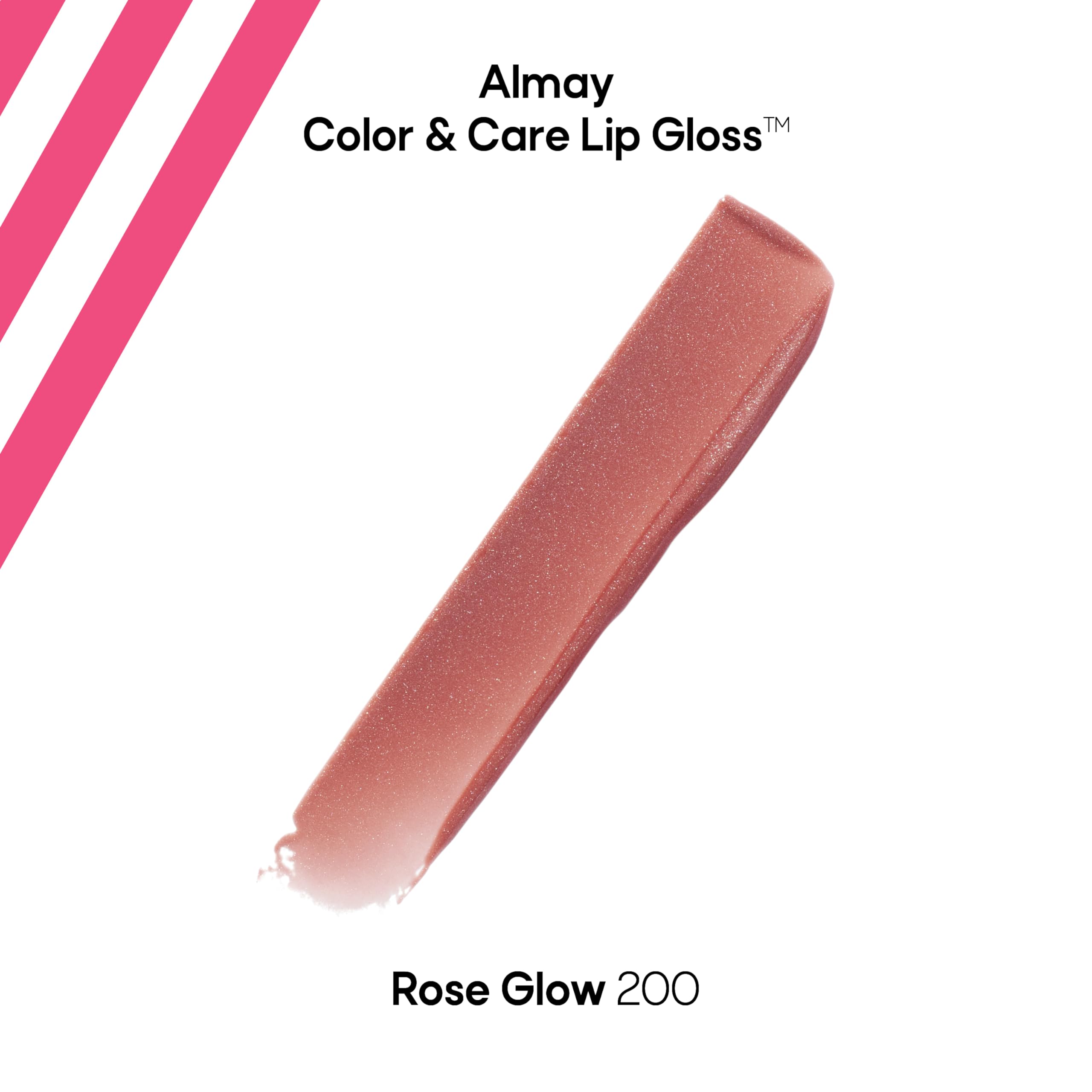 Foto 3 pulgar | Brillo De Labios Almay Color & Care Hydrating 200 Rose Glow 3 Ml - Venta Internacional.