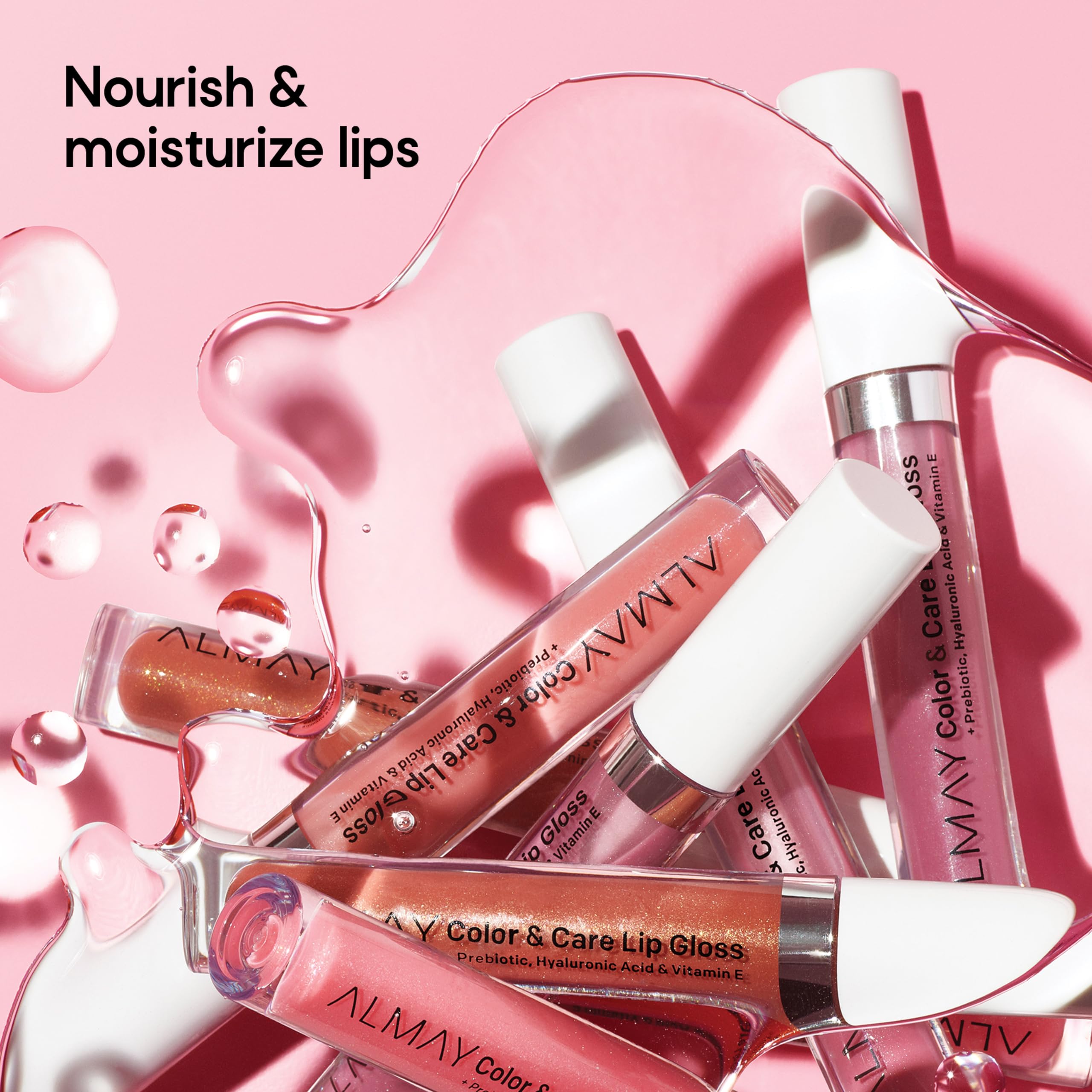 Foto 6 pulgar | Brillo De Labios Almay Color & Care Hydrating 200 Rose Glow 3 Ml - Venta Internacional.