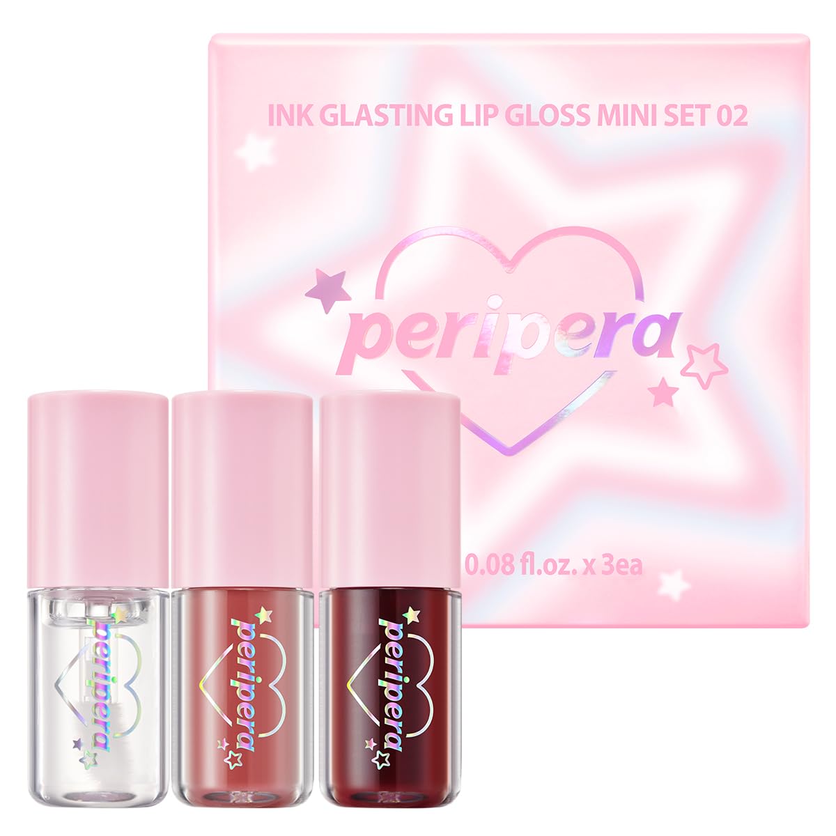 Foto 2 pulgar | Mini Sets De Regalo Lip Gloss Peripera Ink Glasting (7,5 Ml X 3) - Venta Internacional.