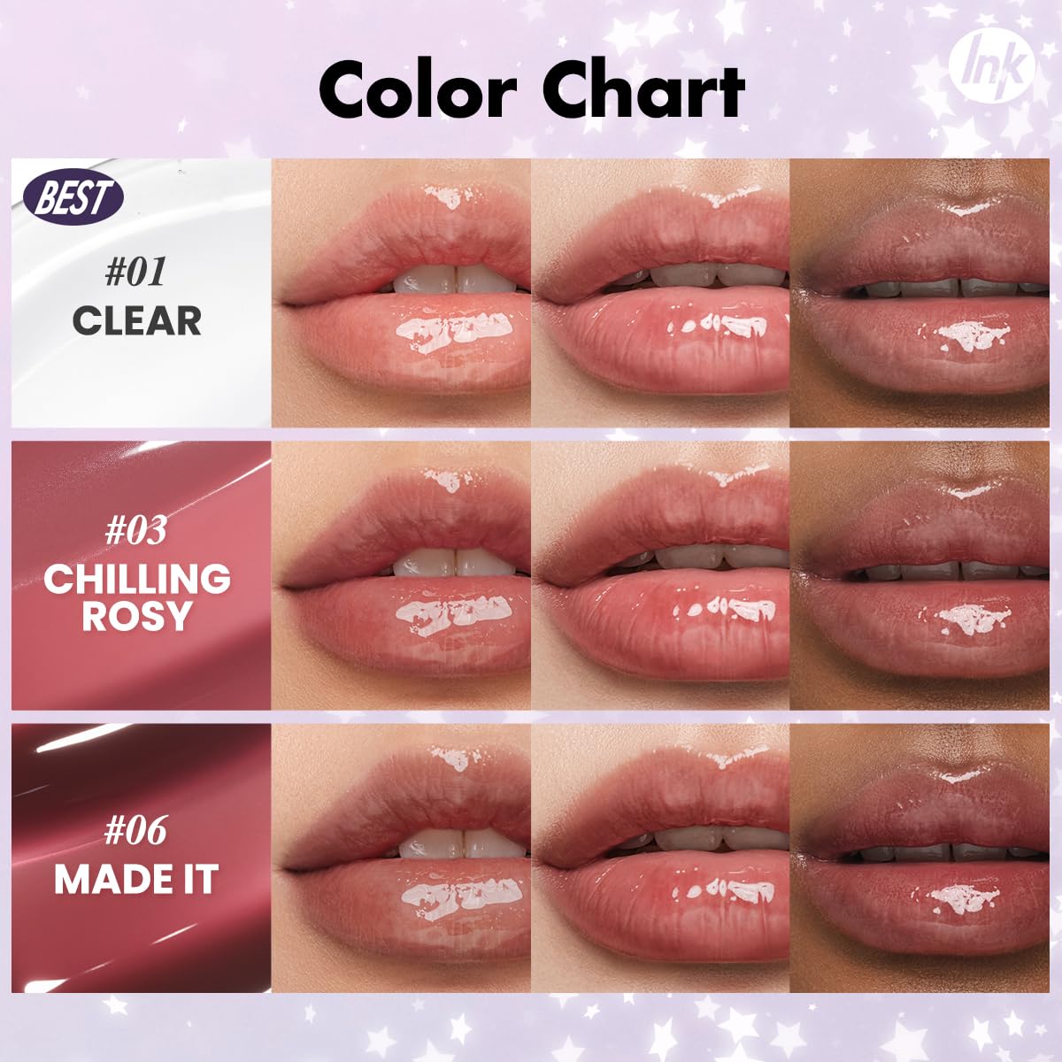 Foto 4 pulgar | Mini Sets De Regalo Lip Gloss Peripera Ink Glasting (7,5 Ml X 3) - Venta Internacional.