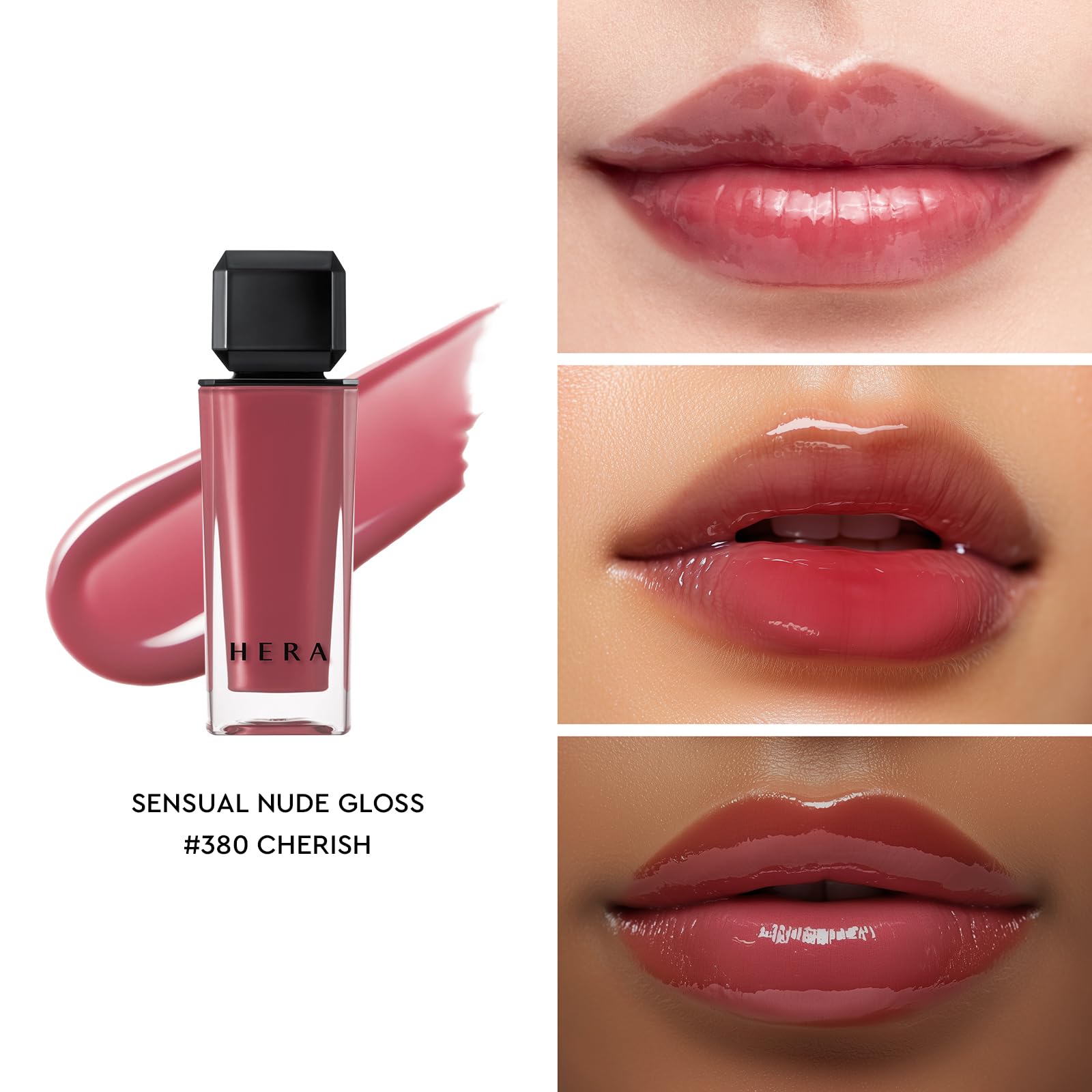 Foto 8 pulgar | Brillo De Labios Hera Sensual Nude #380 Cherish Voluminizing 5 Ml - Venta Internacional.