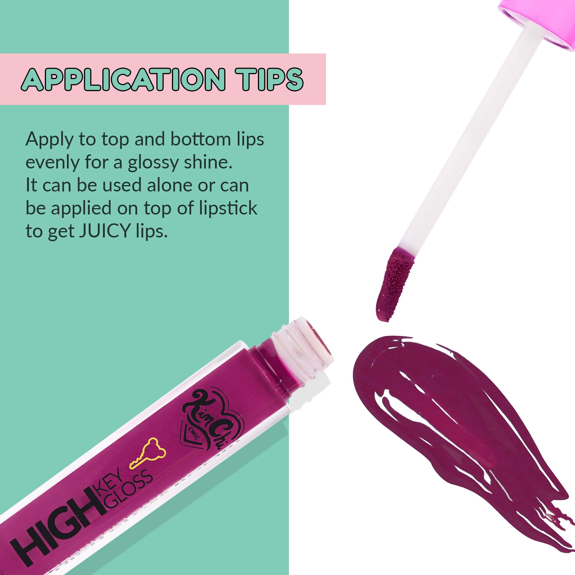Foto 6 | Brillo De Labios Kimchi Chic High Key Gloss 06 Natural, 3,5 Ml - Venta Internacional.