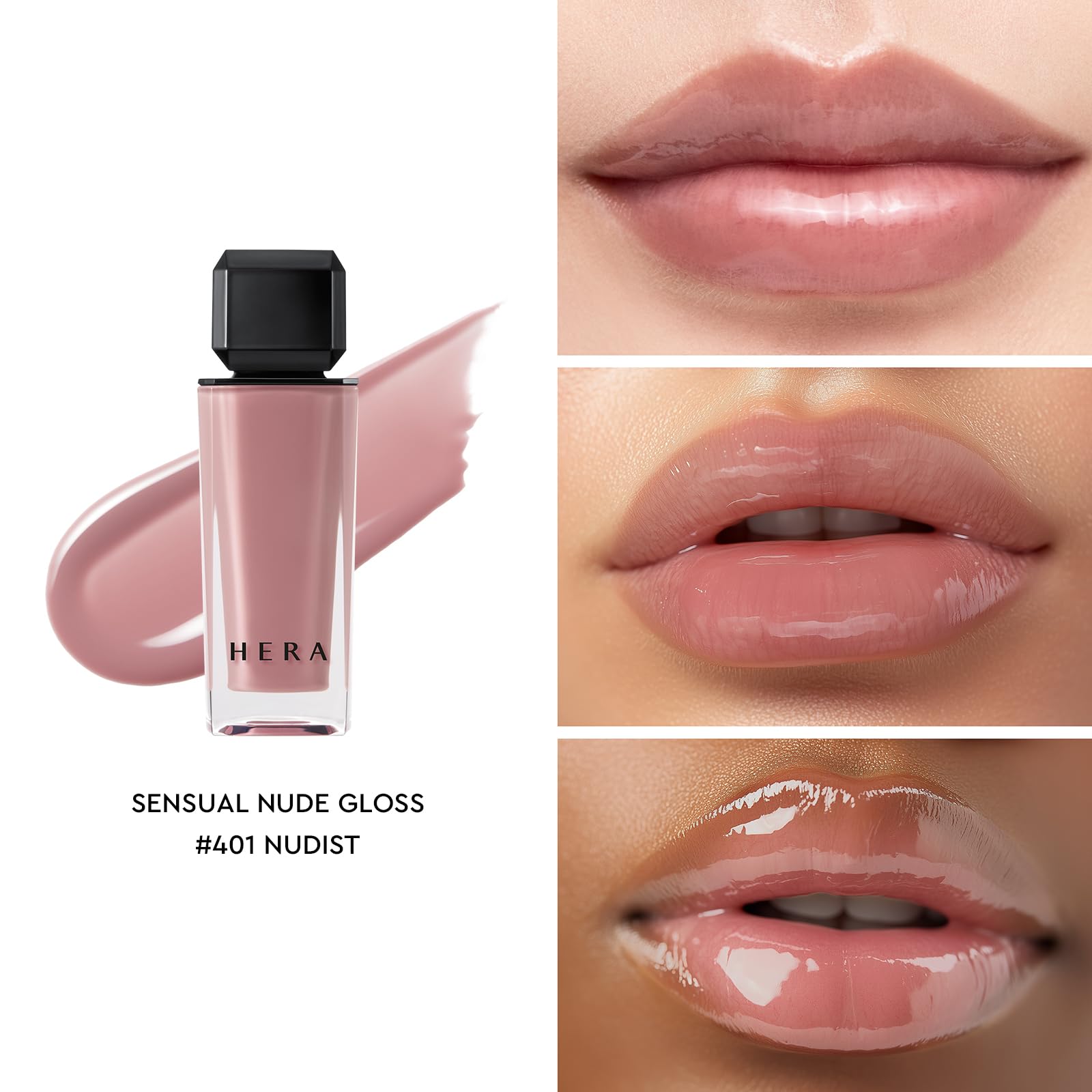 Foto 7 | Brillo De Labios Hera Sensual Nude #401 Nudist Voluminizing 5 Ml - Venta Internacional.