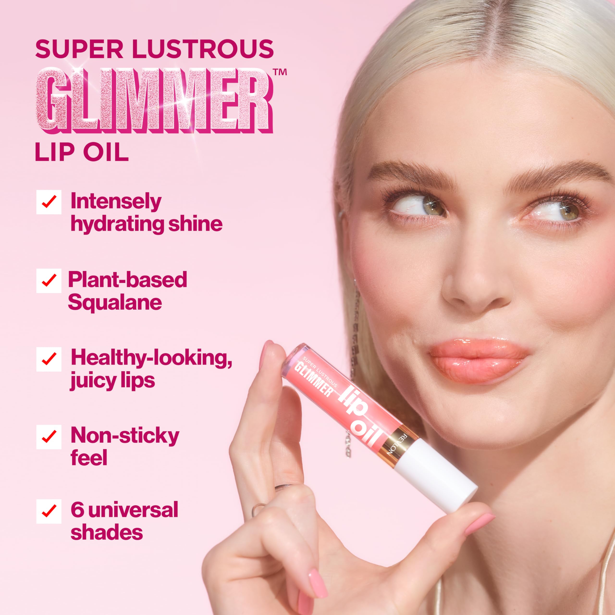 Foto 4 pulgar | Aceite Labial Revlon Super Lustrous Glimmer 003 Glow Mama, 4 Ml - Venta Internacional.