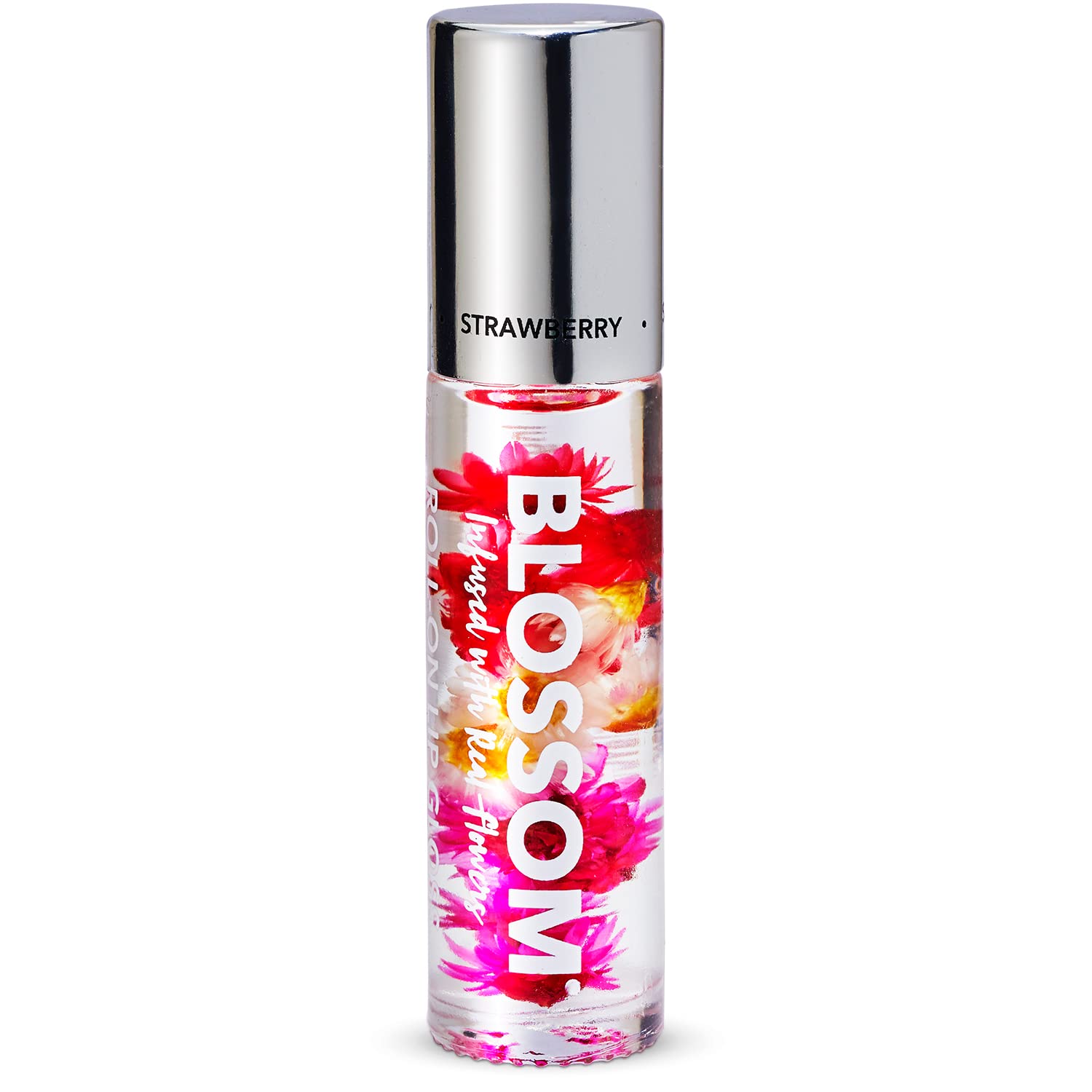 Brillo De Labios Roll On Con Aroma A Flor Y Flores Reales De Fresa - Venta Internacional.