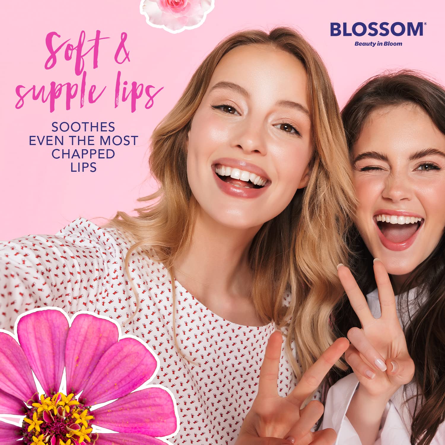 Foto 7 pulgar | Brillo De Labios Roll On Con Aroma A Flor Y Flores Reales De Fresa - Venta Internacional.