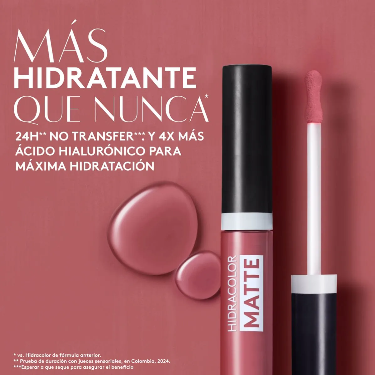 Foto 4 pulgar | Labial Mate Hidracolor Almendra Rosé Ésika 6 Ml No Transfer