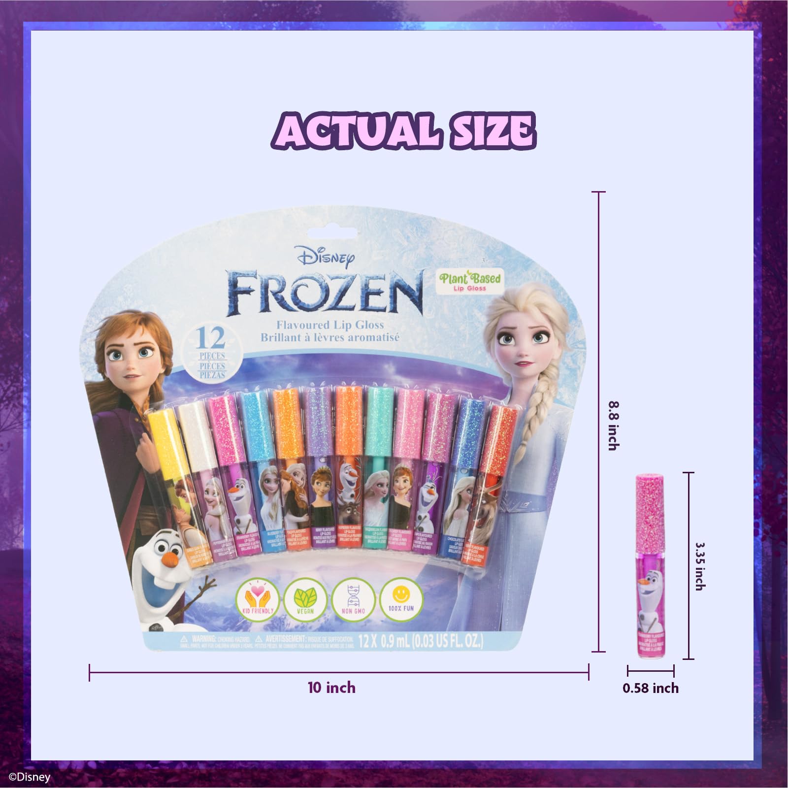 Foto 6 pulgar | Set De Brillo Labial Townley Girl Disney Frozen 12 Piezas - Venta Internacional.